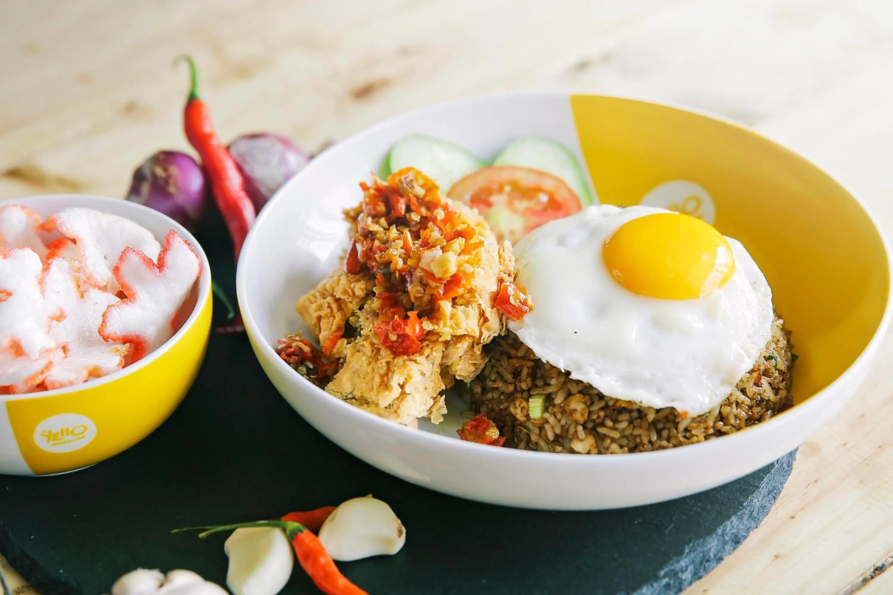 Food close-up in YELLO Hotel Paskal Bandung