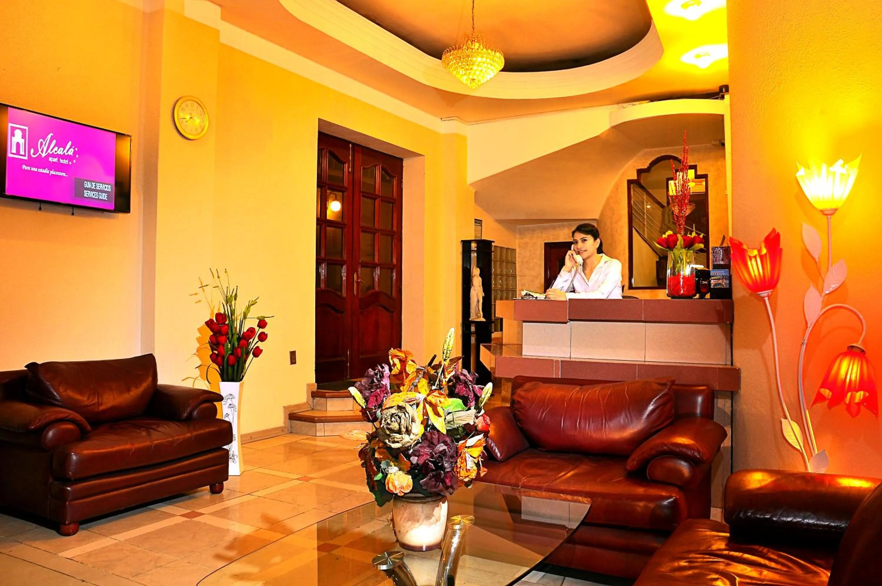 Lobby or reception in Alcalá Apart Hotel