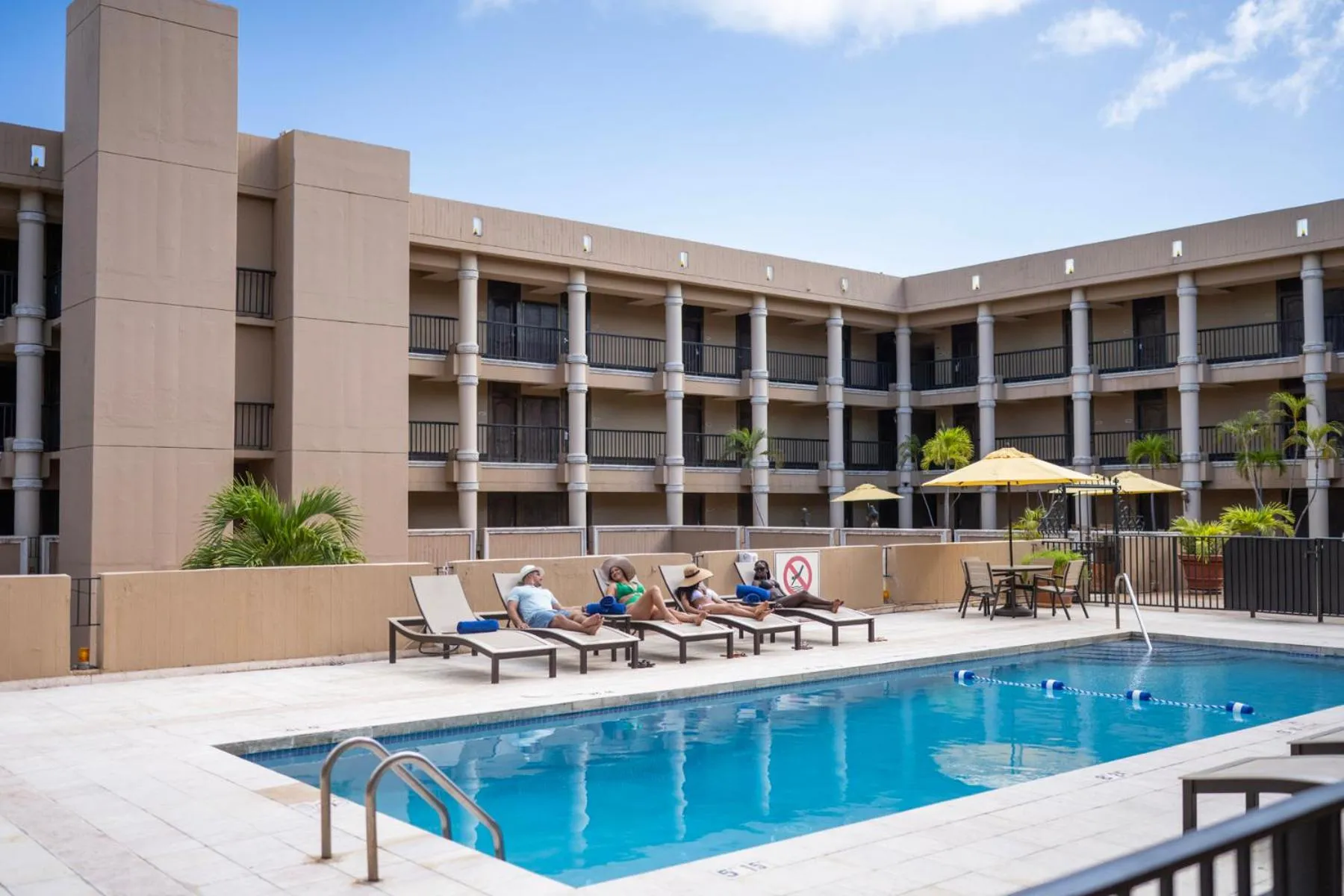 Swimming pool in Windward Passage Hotel
