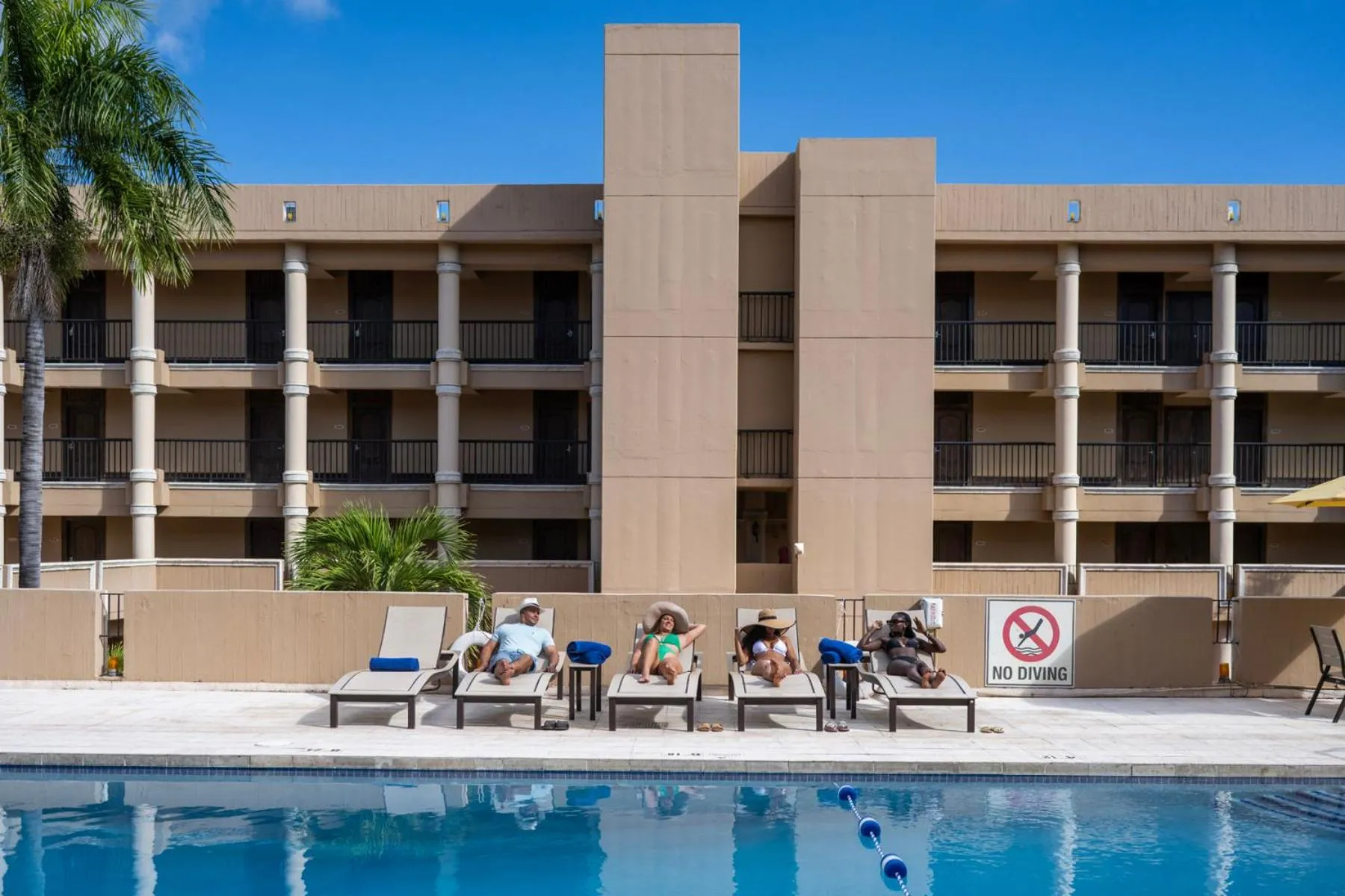 Swimming pool in Windward Passage Hotel
