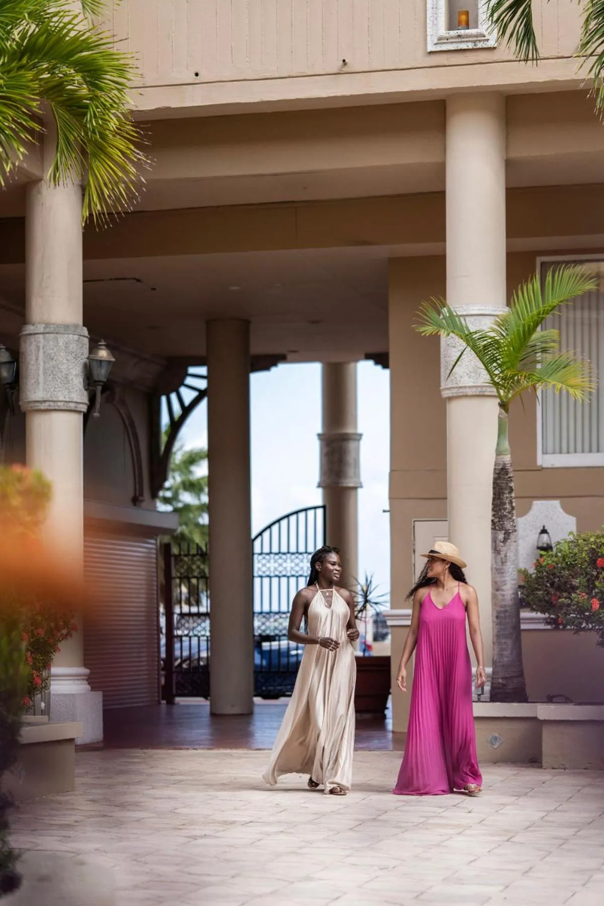 Inner courtyard view in Windward Passage Hotel