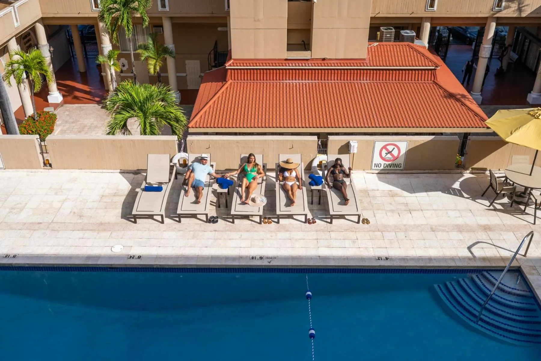 Swimming pool in Windward Passage Hotel