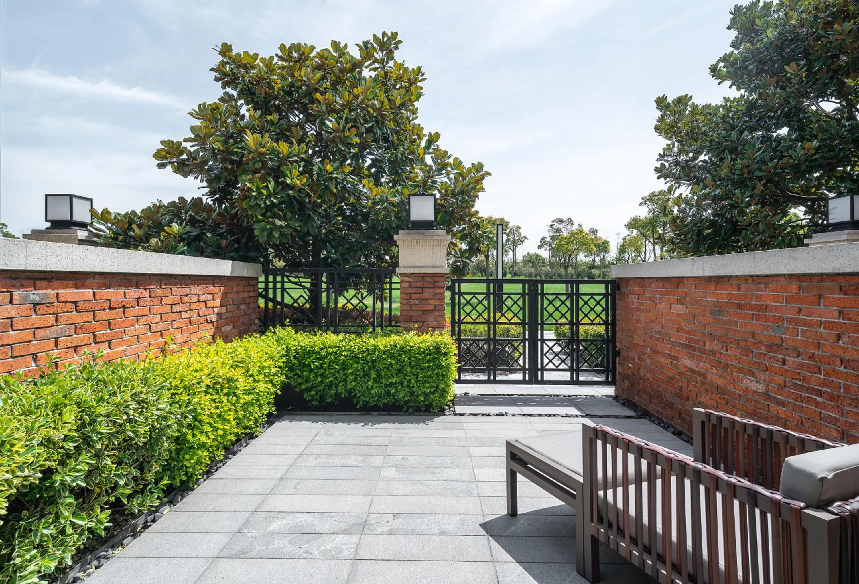 Inner courtyard view in Melia Shanghai Parkside