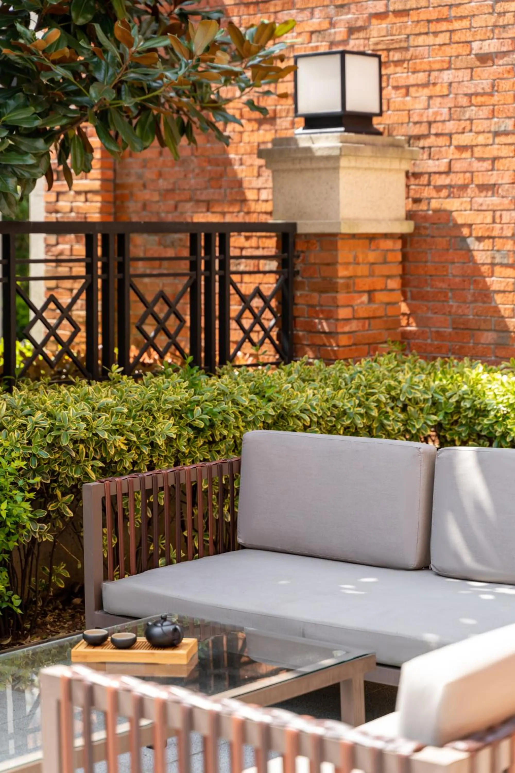 Inner courtyard view in Melia Shanghai Parkside