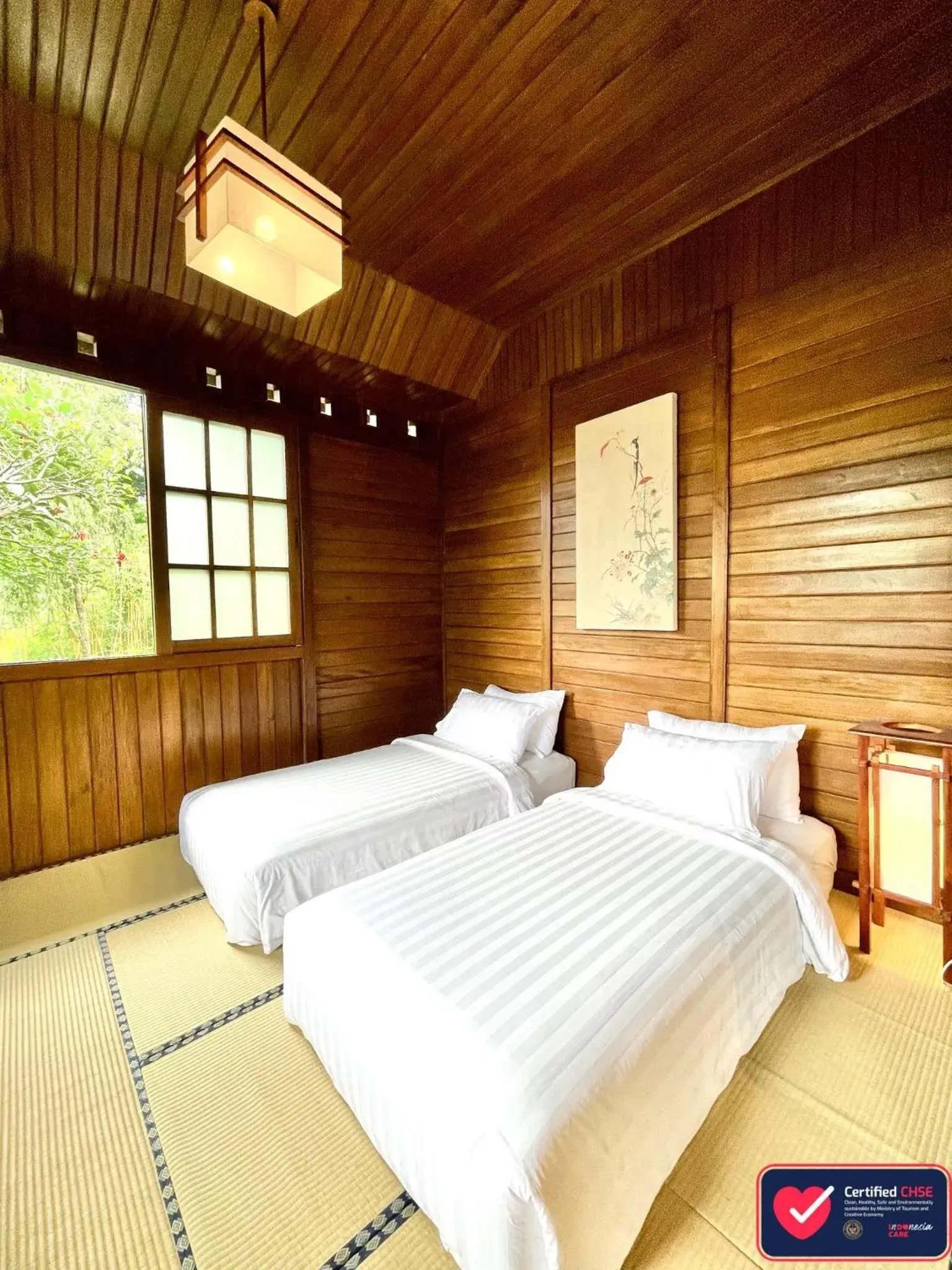 Bed in The Onsen Hot Spring Resort Bed in The Onsen Hot Spring Resort