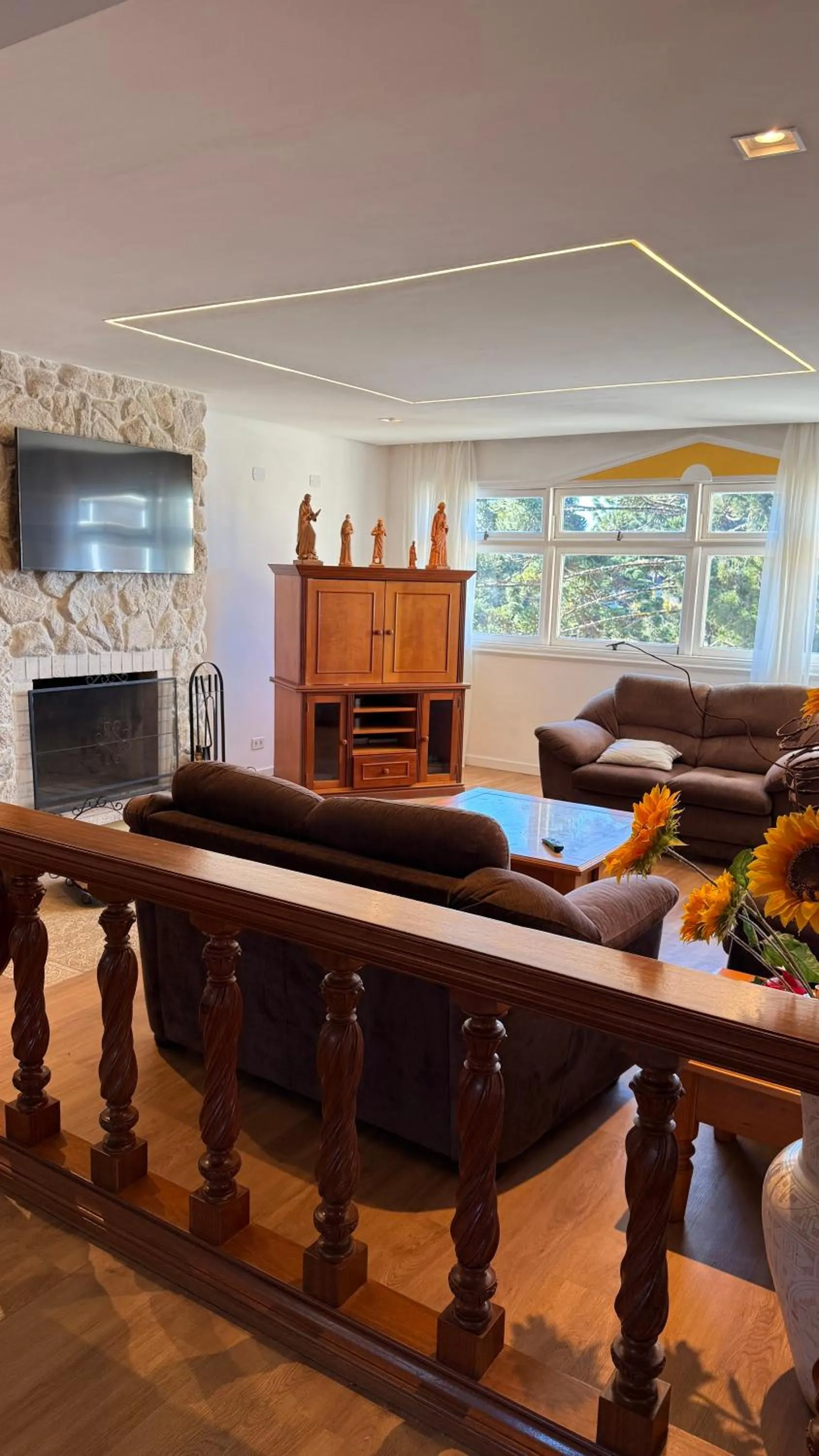 Communal lounge/ TV room in Pousada Dom Alfredo José