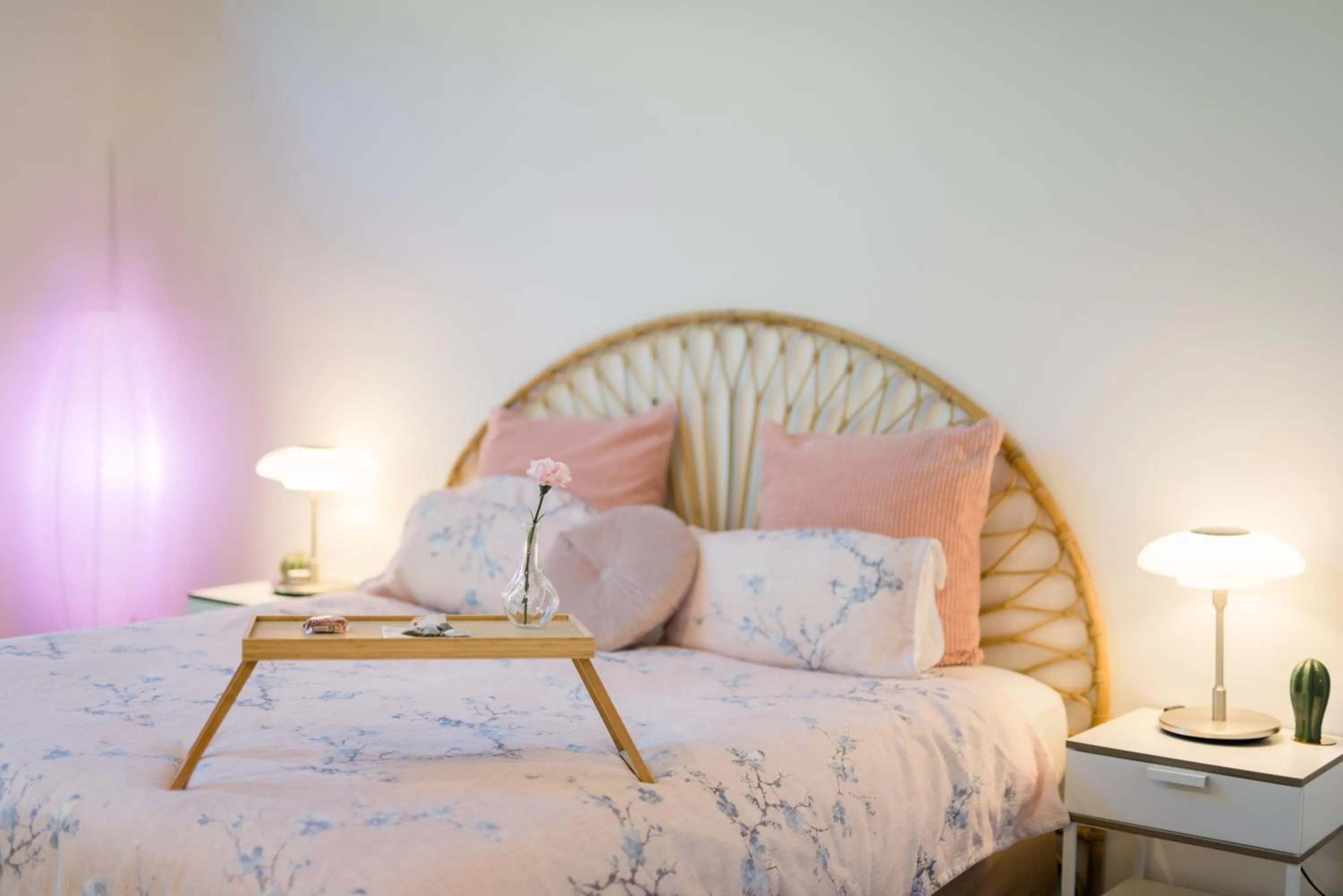 Bed in Shambala Estate Cottages