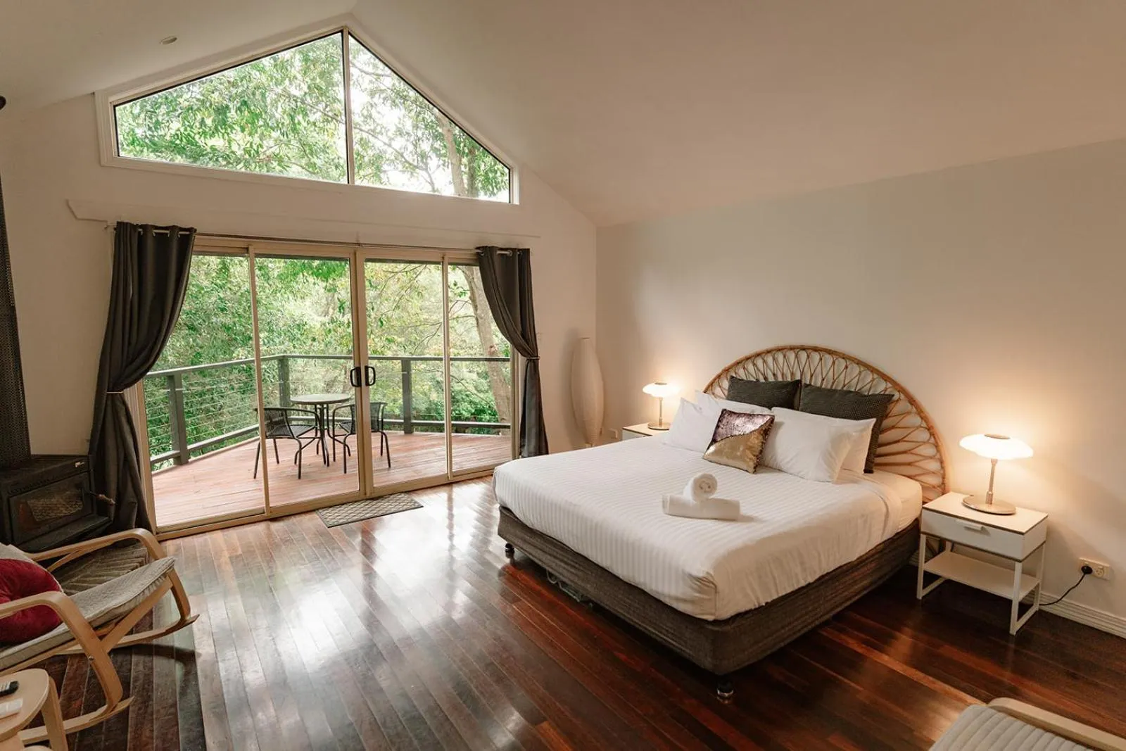 Bed in Shambala Estate Cottages