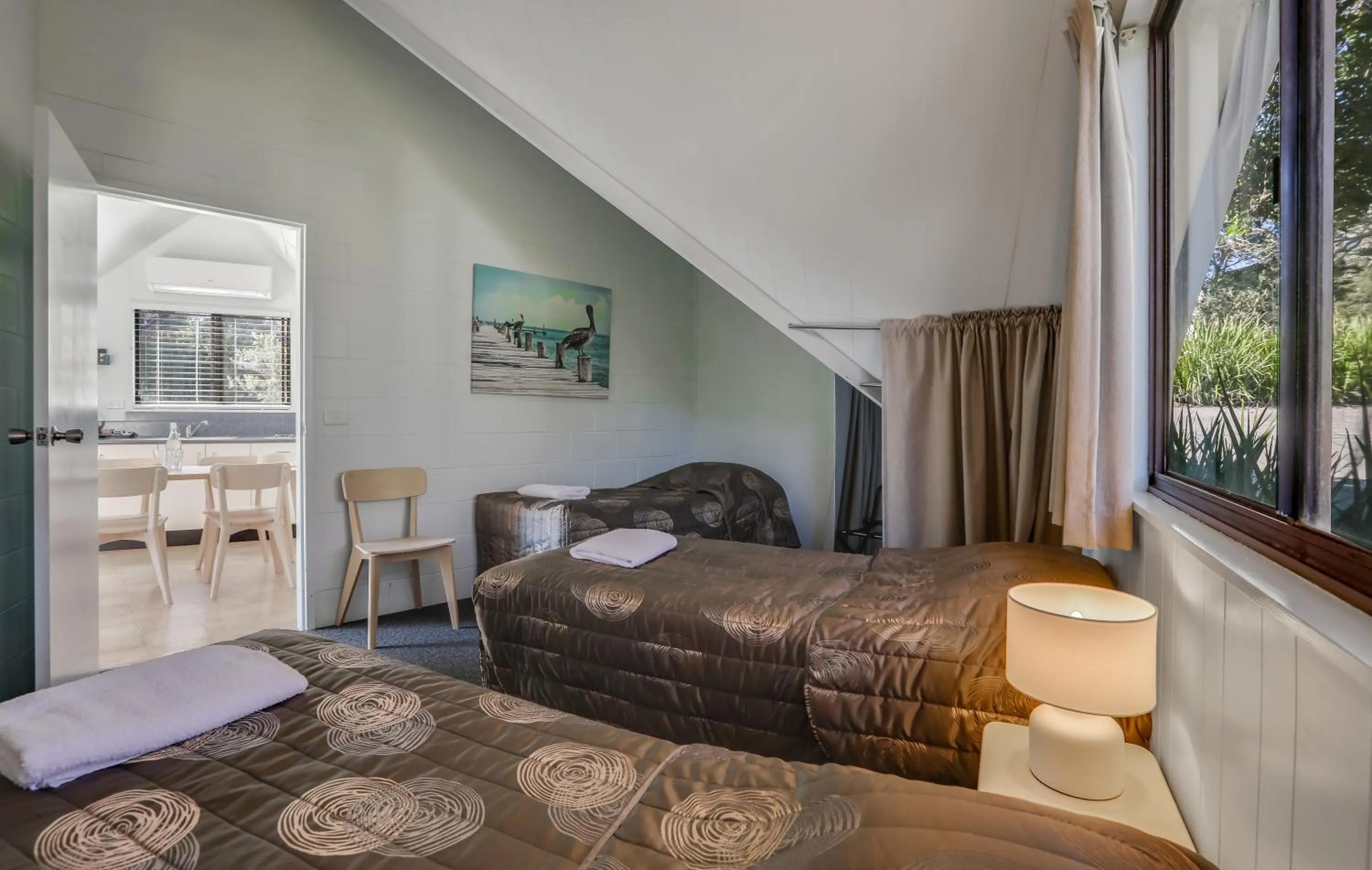 Bed in Beach Cabins Merimbula