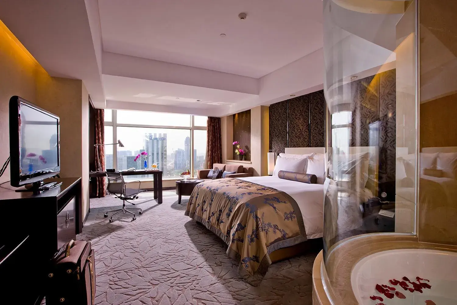 Bed in Nanyuan Universe Deluxe Hotel Bed in Nanyuan Universe Deluxe Hotel