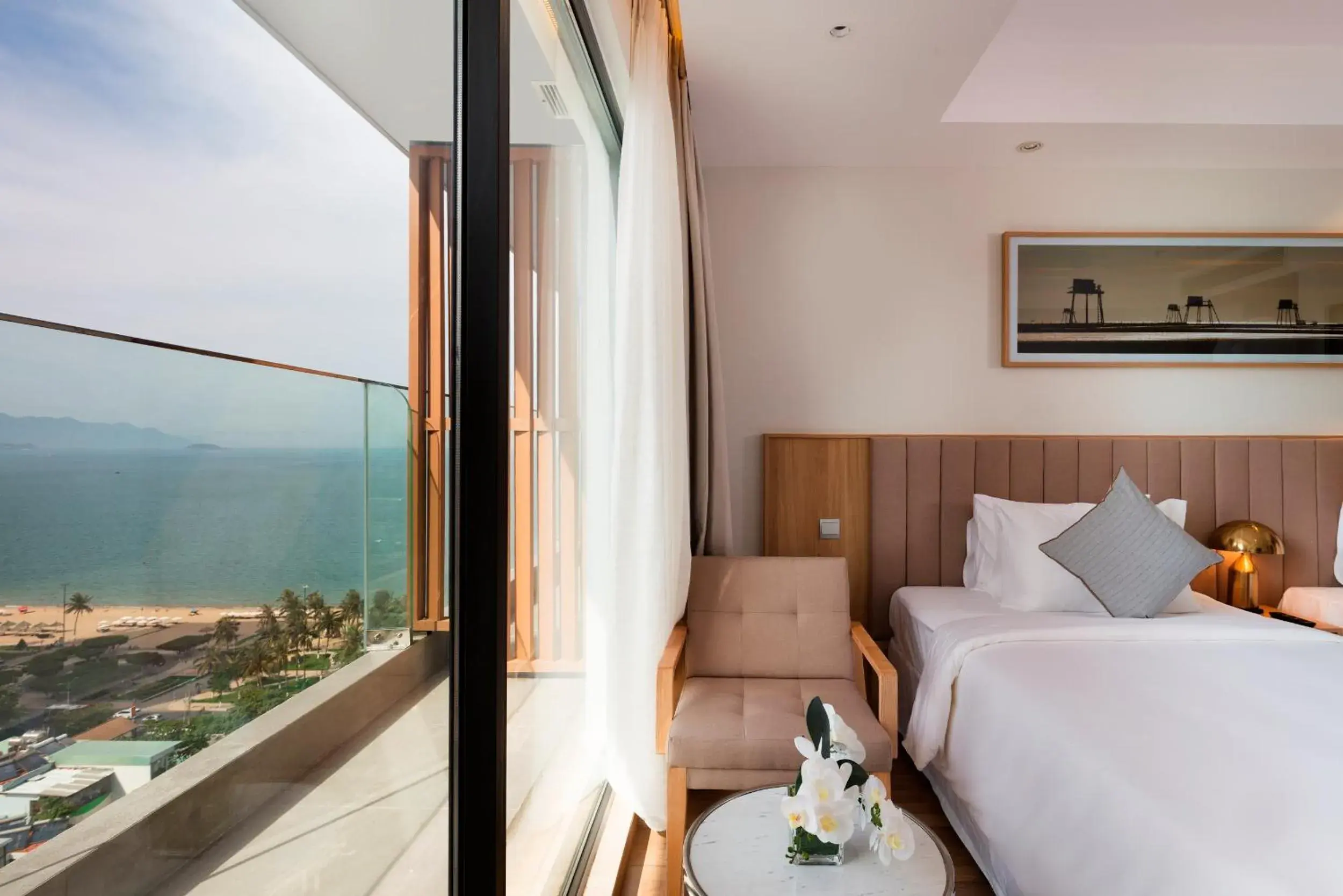 View (from property/room), Bed in Nagar Hotel Nha Trang View (from property/room), Bed in Nagar Hotel Nha Trang