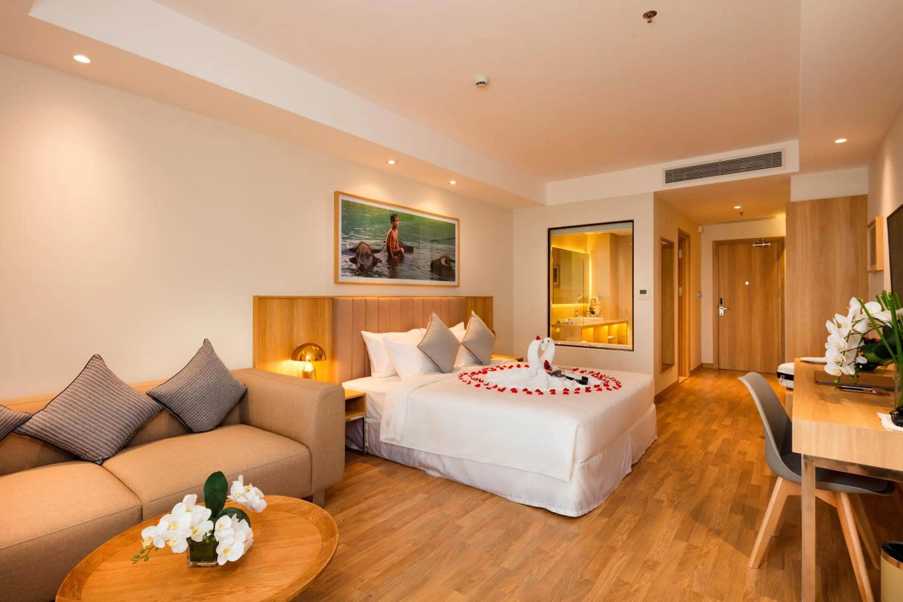 Photo of the whole room, Bed in Nagar Hotel Nha Trang