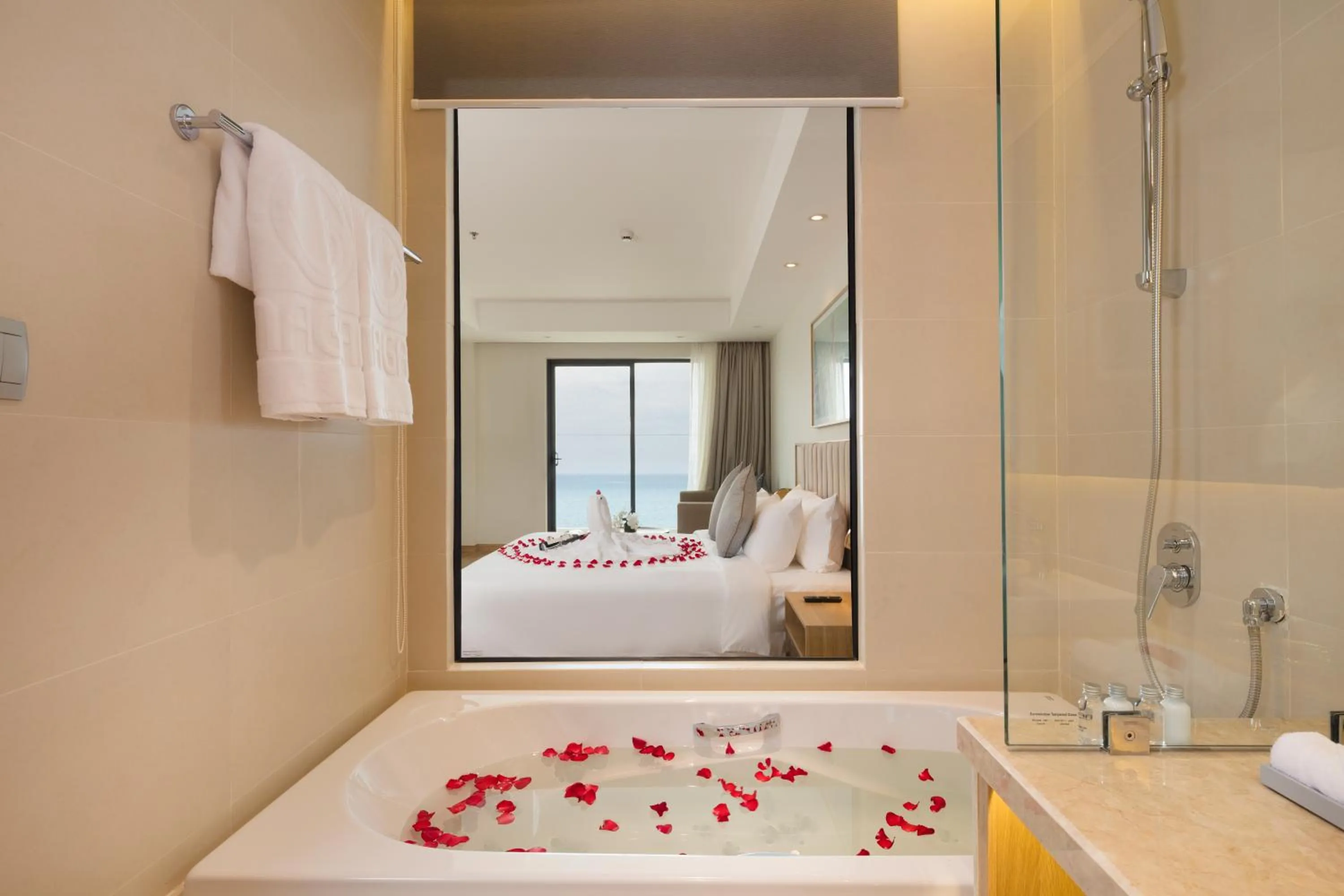 Bathroom, Bed in Nagar Hotel Nha Trang