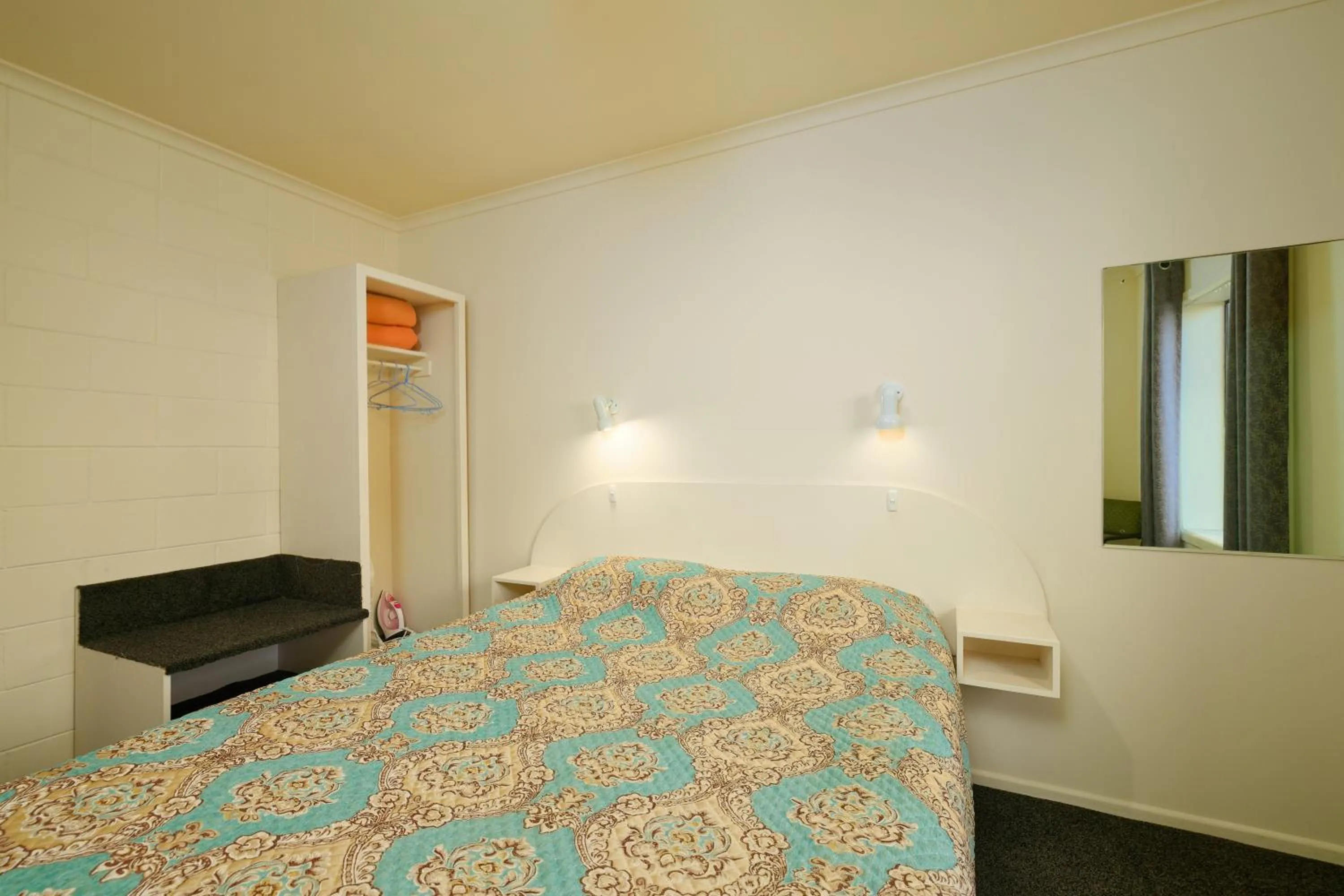 Bed in Blue Seas Motel