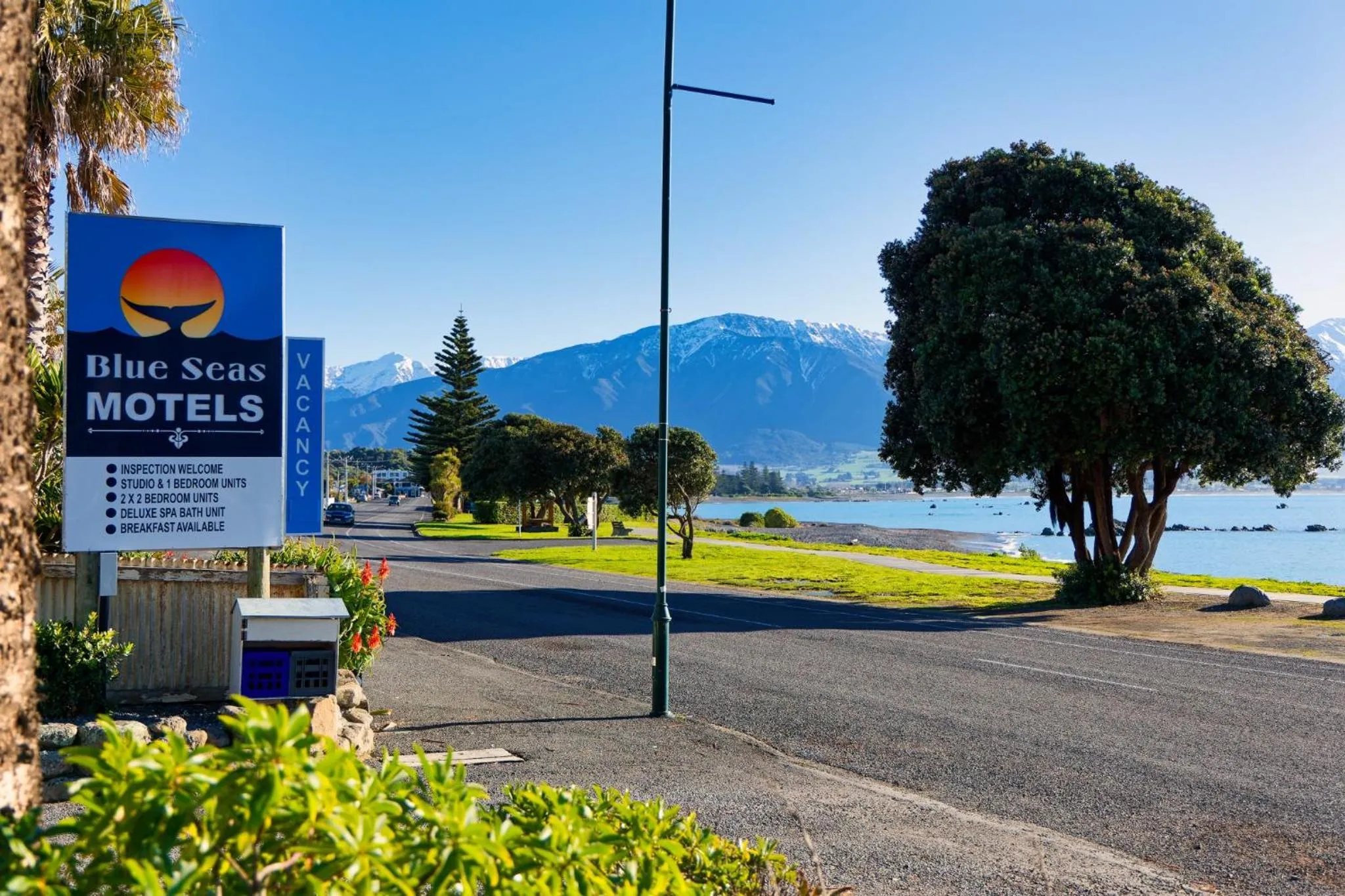 Property logo or sign in Blue Seas Motel