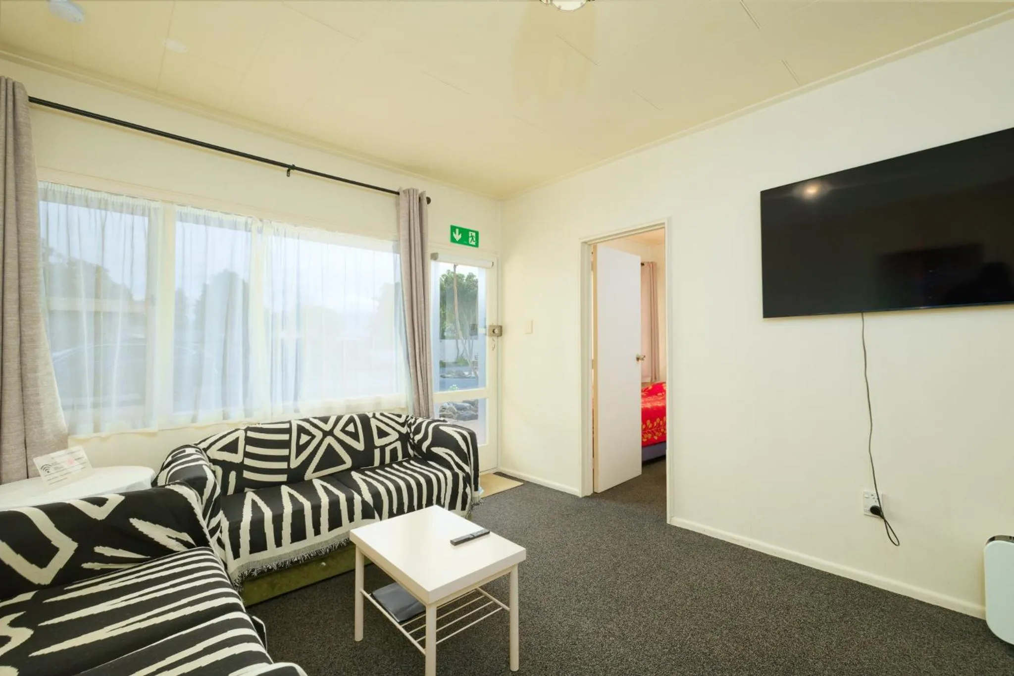 Bed in Blue Seas Motel