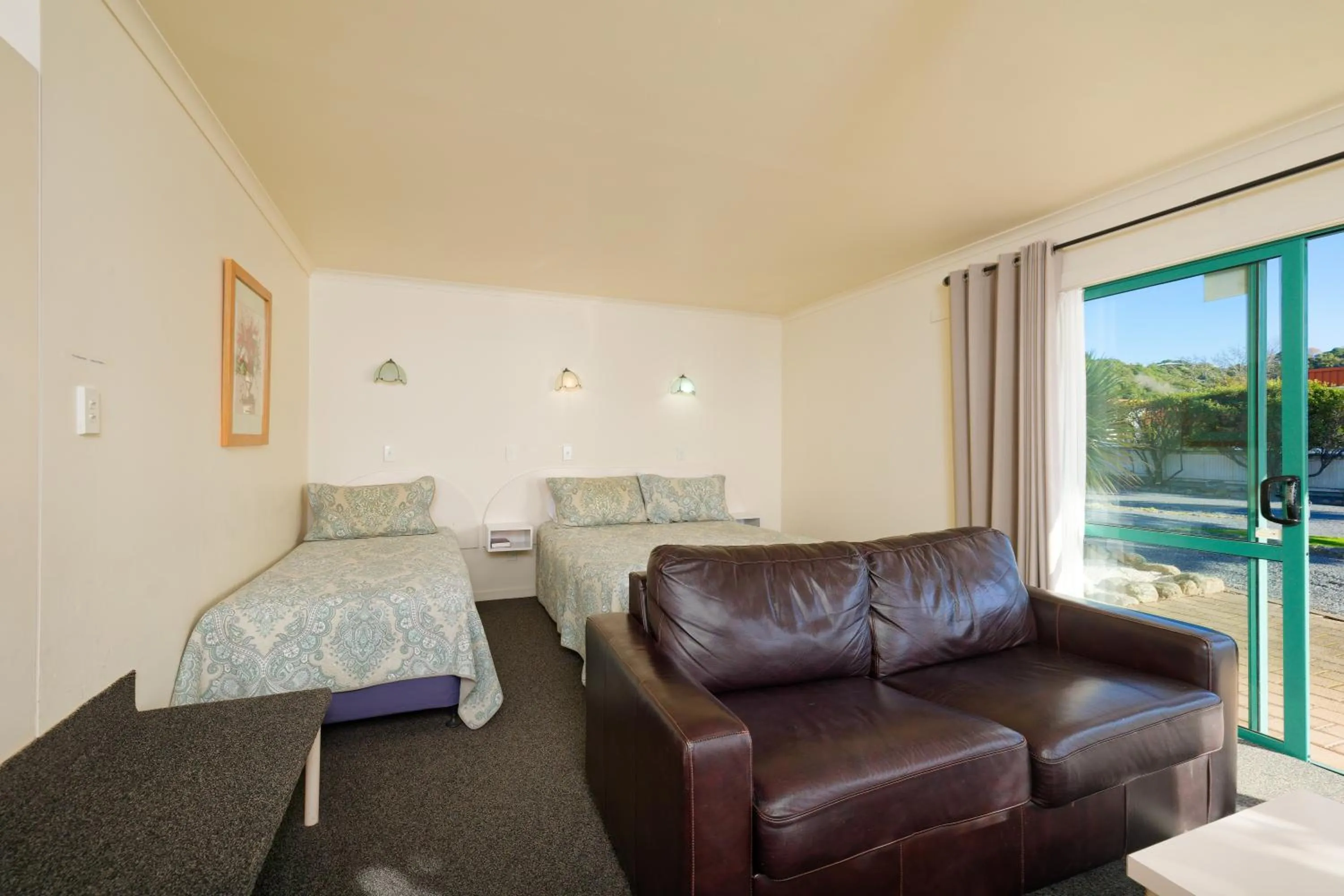 Bed in Blue Seas Motel