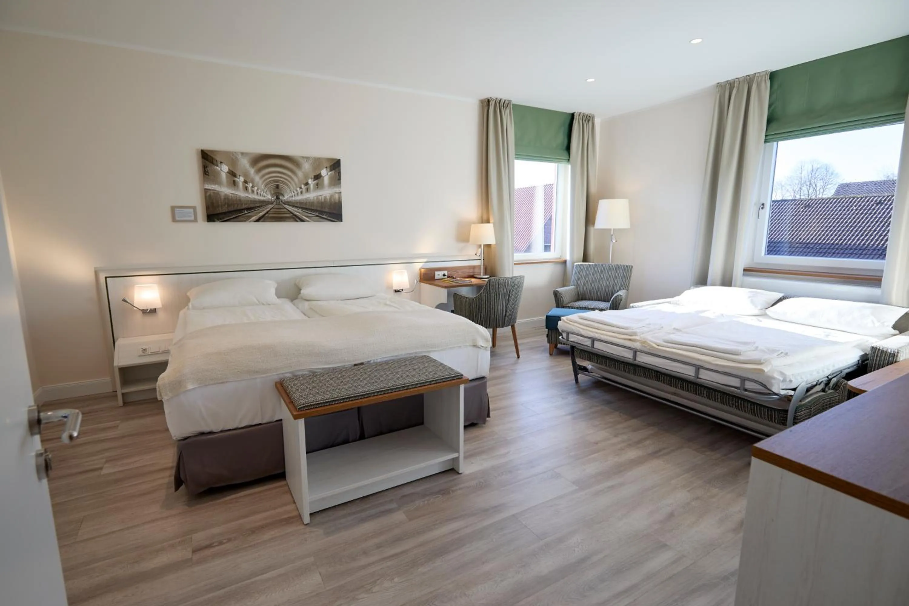 Bed in Bundt's Hotel & Gartenrestaurant