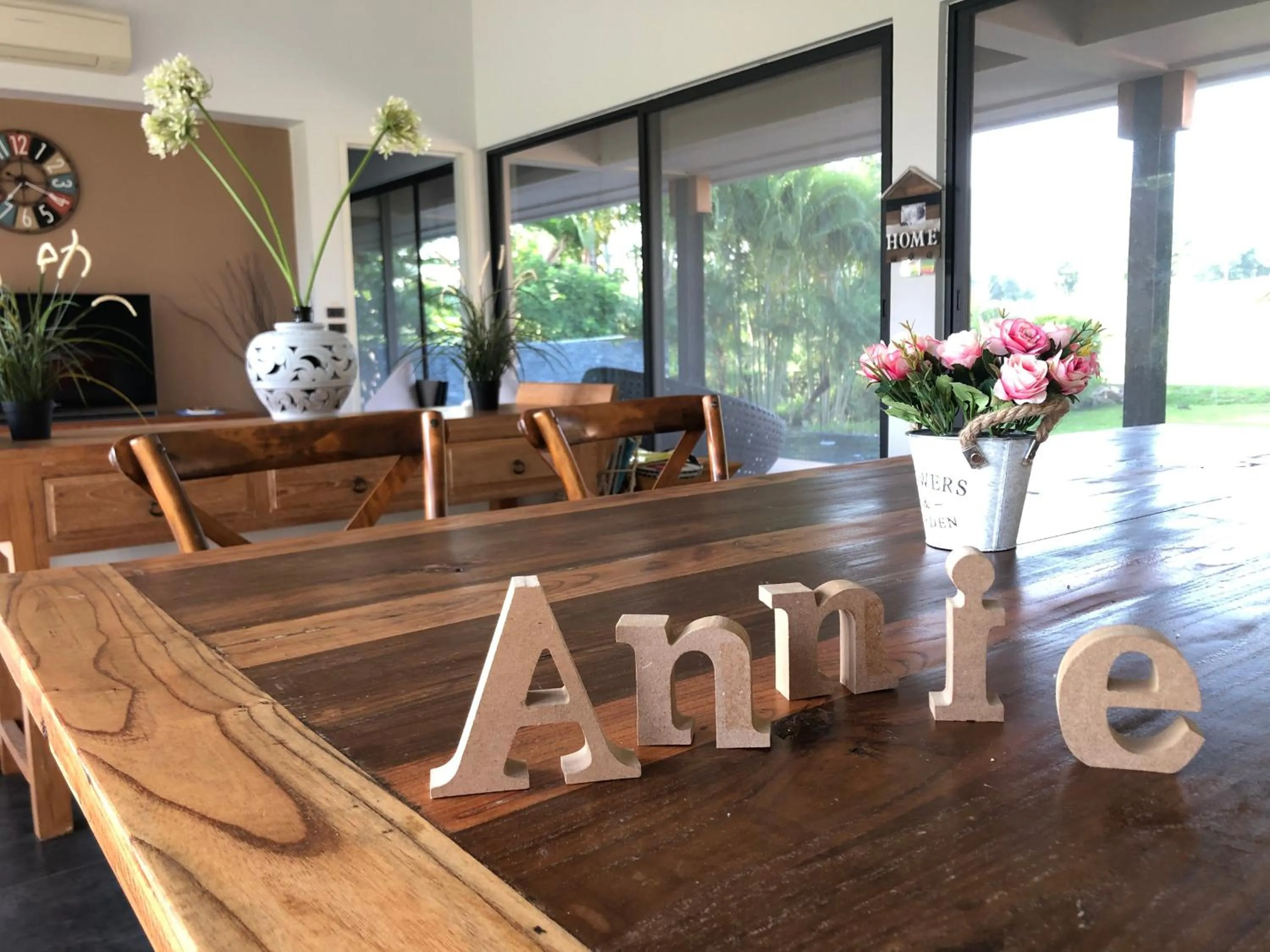 Living room in Annie Villa at Khao Yai