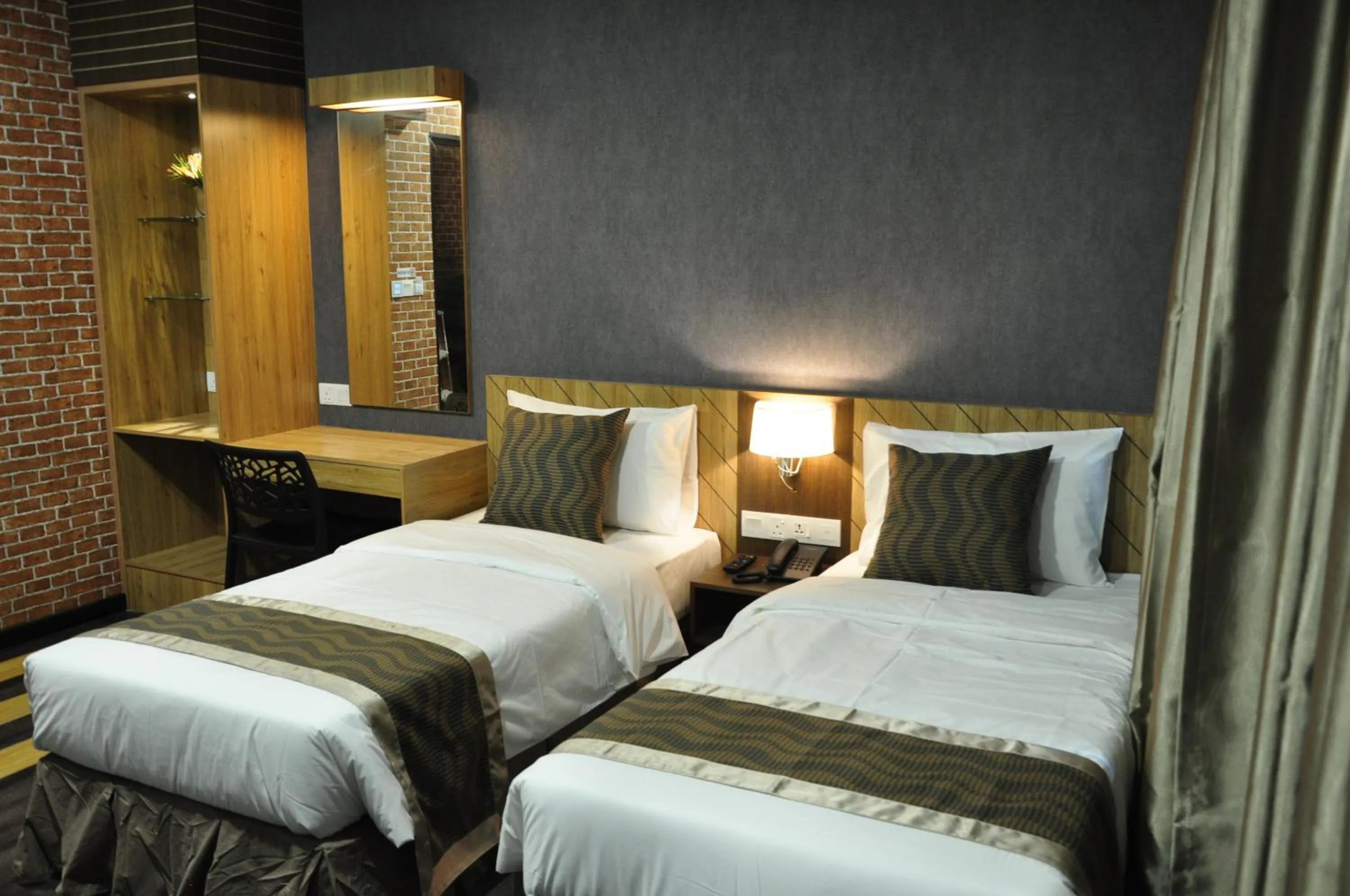 Bed in Valya Hotel, Kuala Terengganu