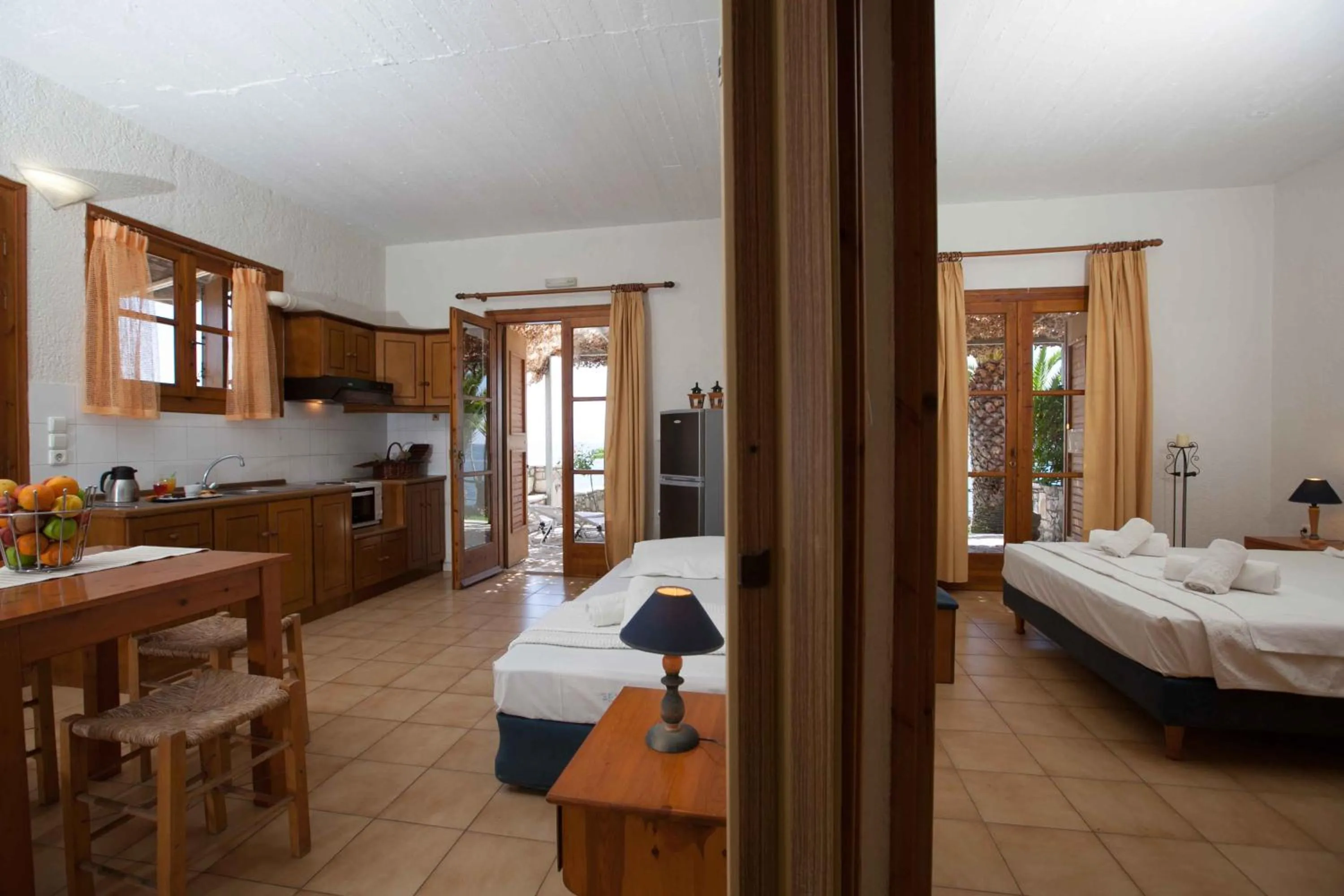 Kitchen or kitchenette in Grekis Beach Hotel and Apartments
