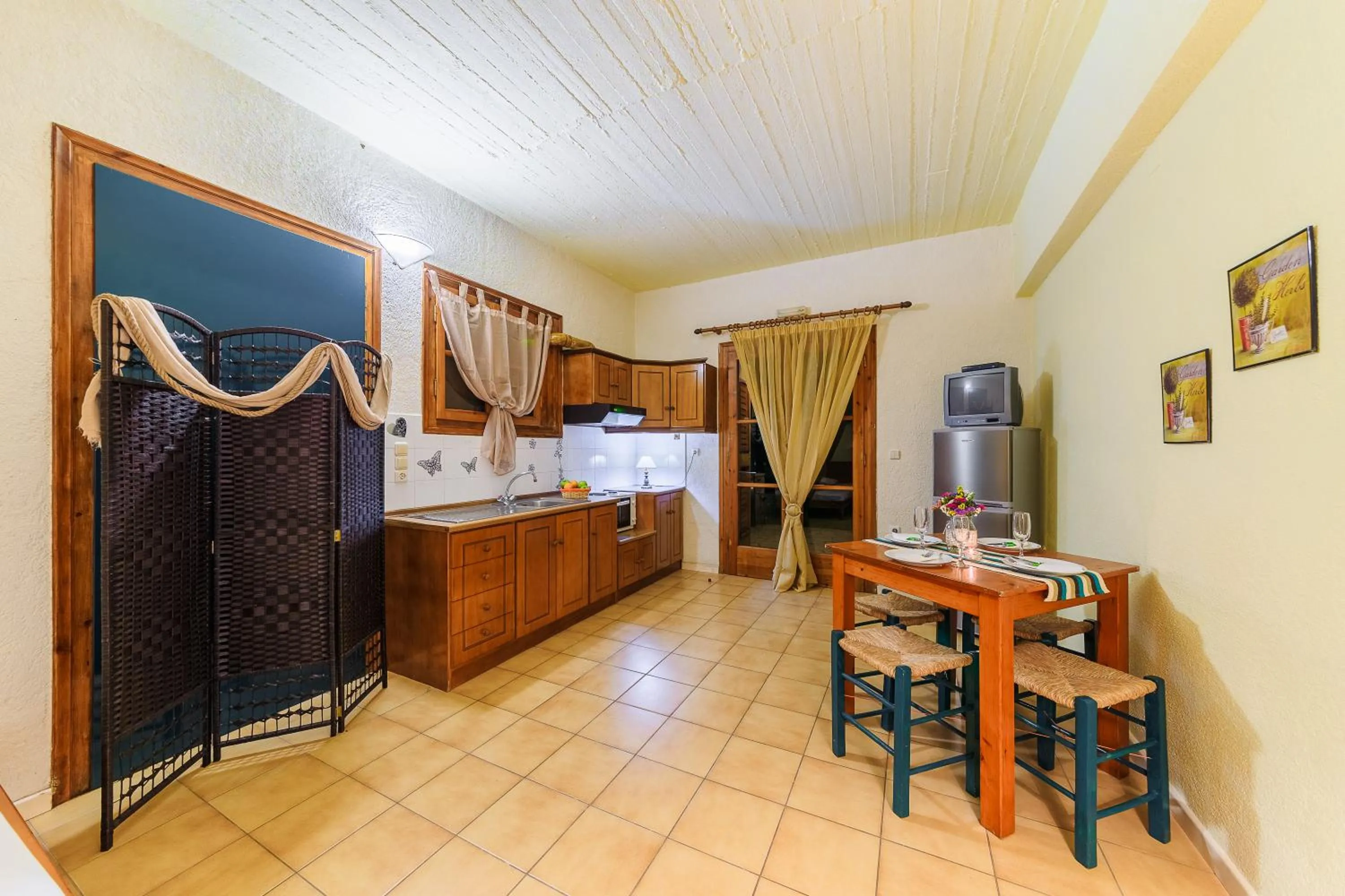 Kitchen or kitchenette in Grekis Beach Hotel and Apartments