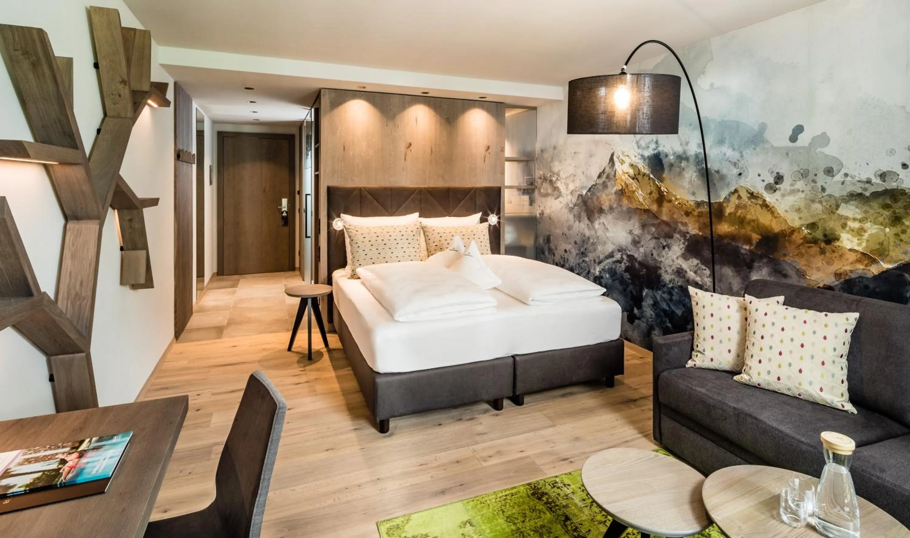 Bedroom, Bed in Alpine Luxury SPA Resort Schwarzenstein