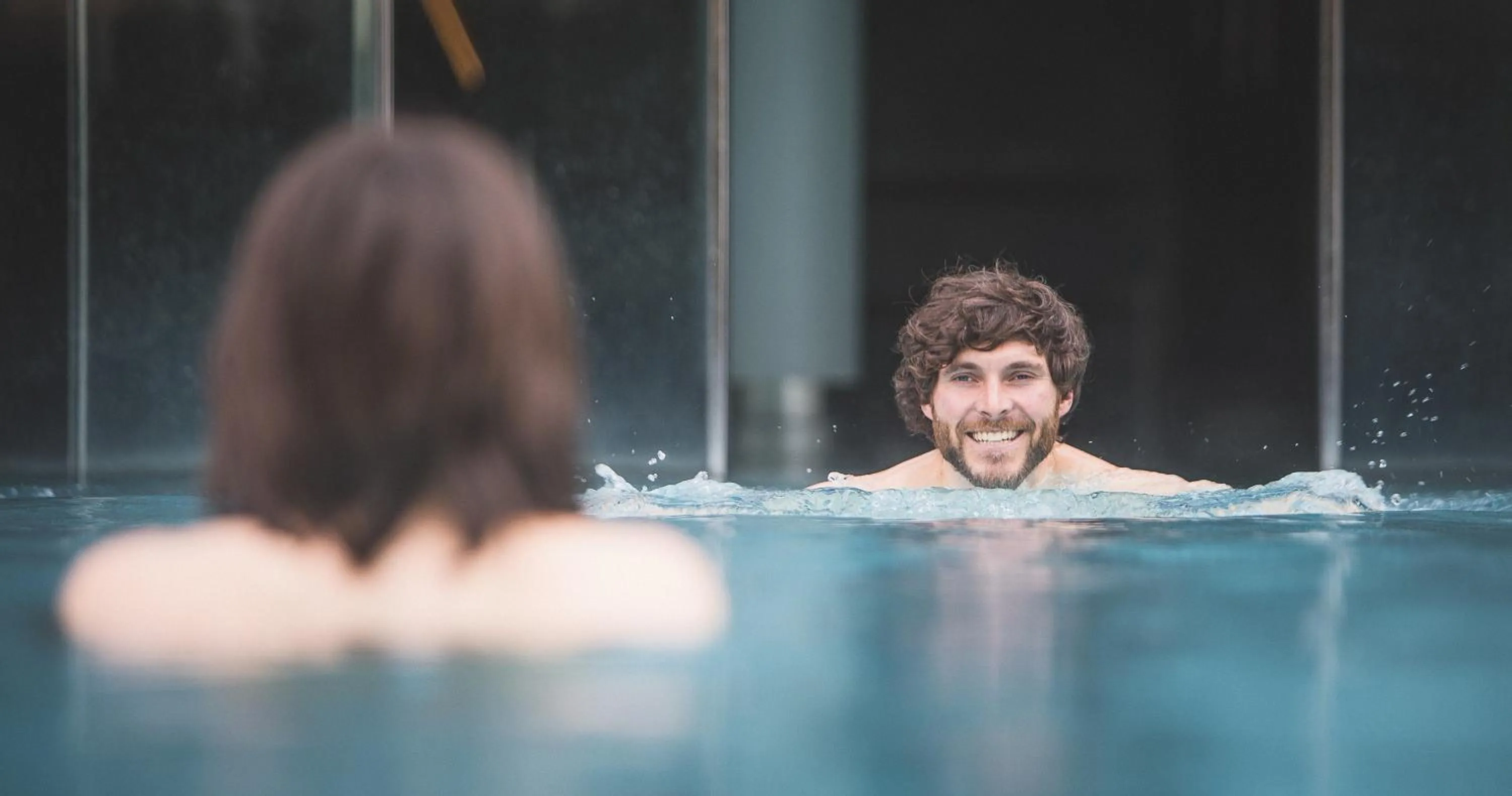 Swimming pool in Alpine Luxury SPA Resort Schwarzenstein