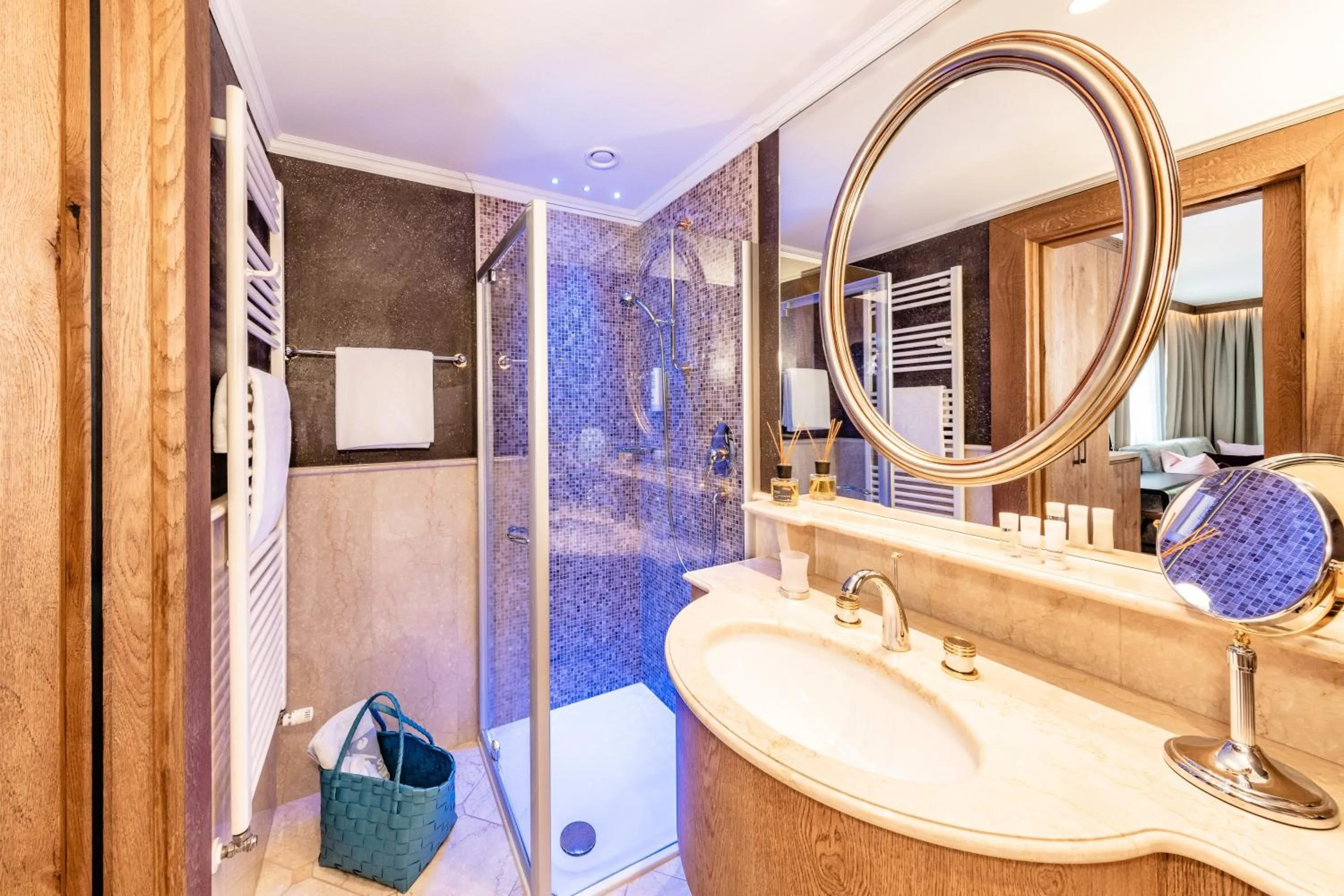 Bathroom in Alpine Luxury SPA Resort Schwarzenstein