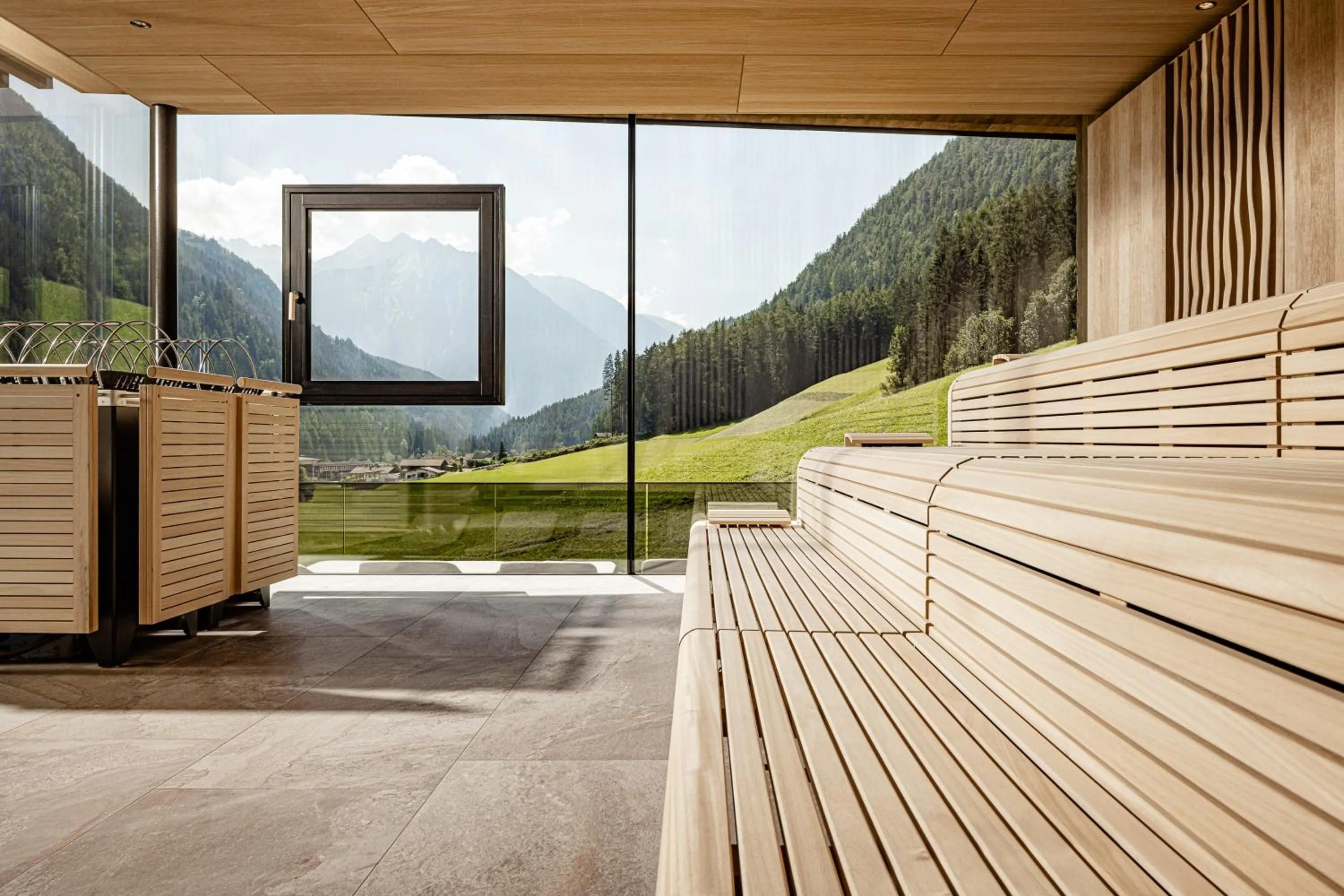 Sauna in Alpine Luxury SPA Resort Schwarzenstein