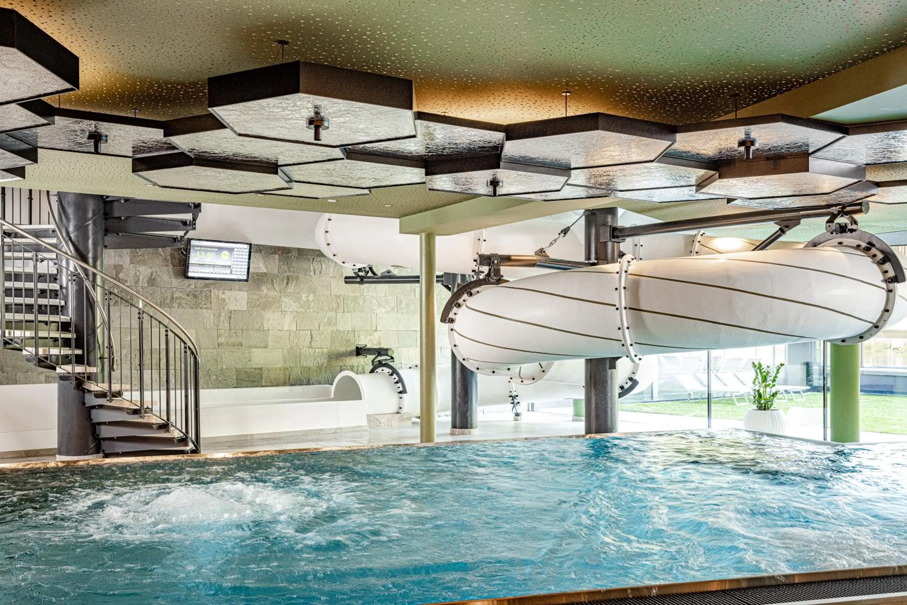 Swimming pool in Alpine Luxury SPA Resort Schwarzenstein