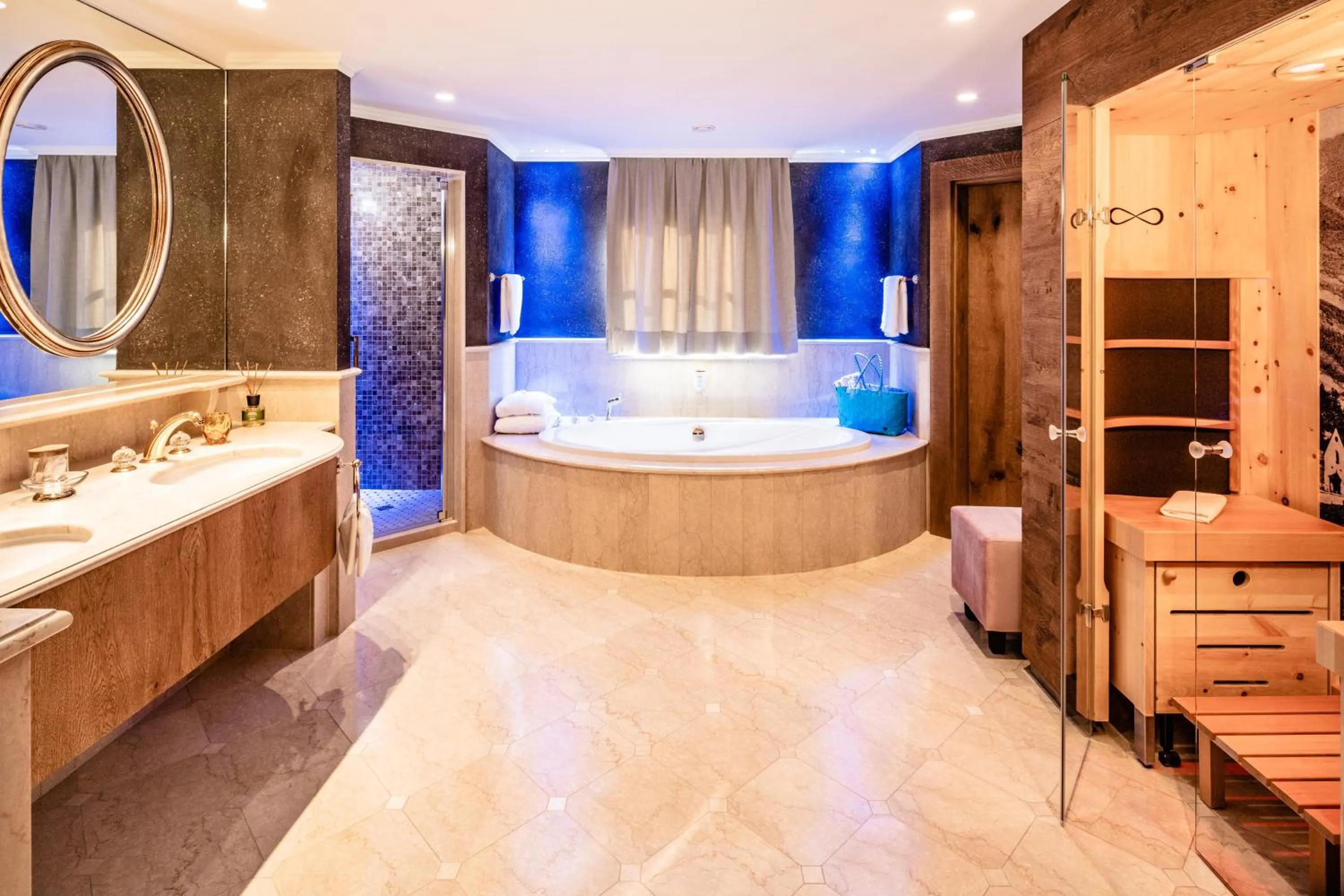 Bathroom in Alpine Luxury SPA Resort Schwarzenstein