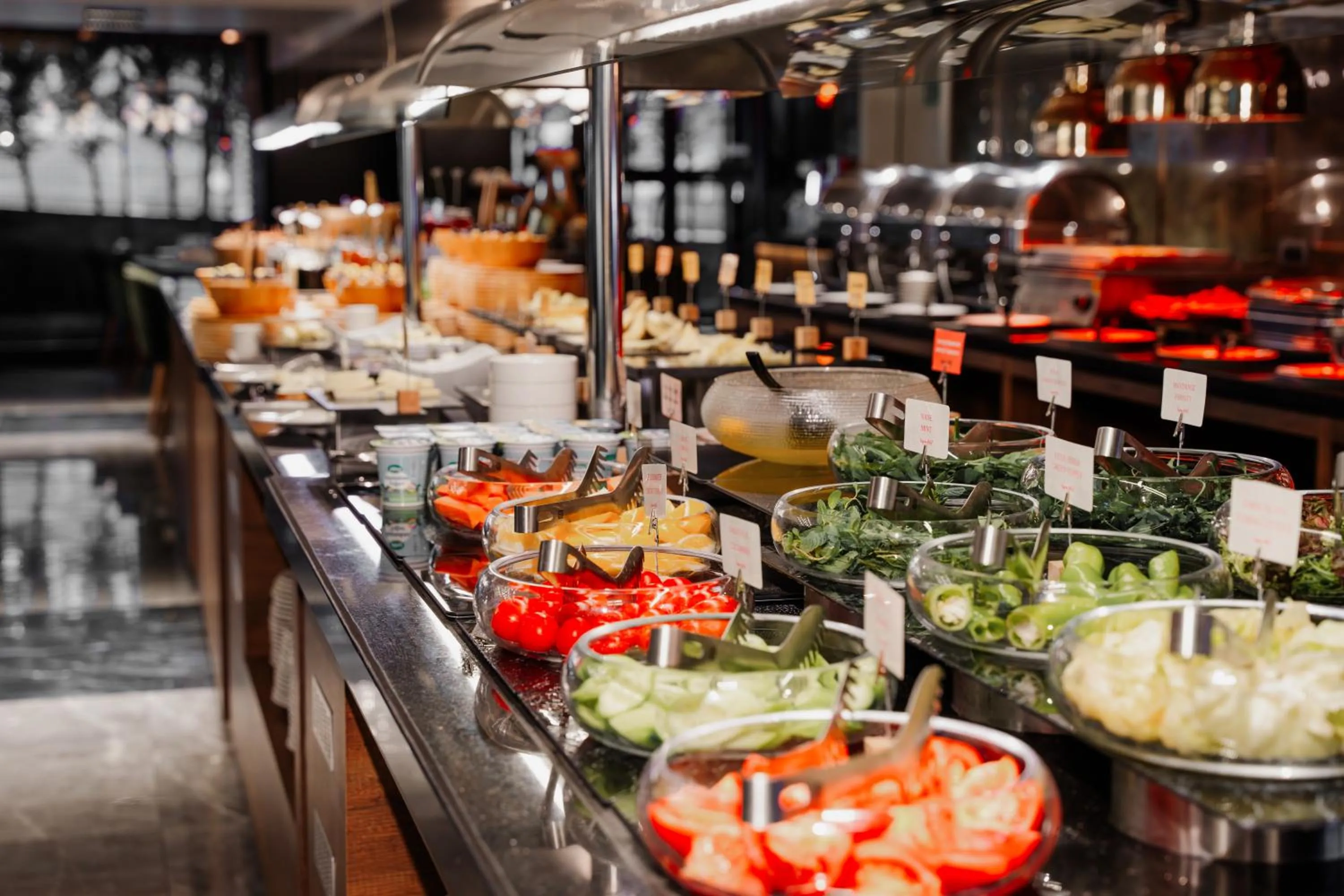 Buffet breakfast in Vespia Hotel