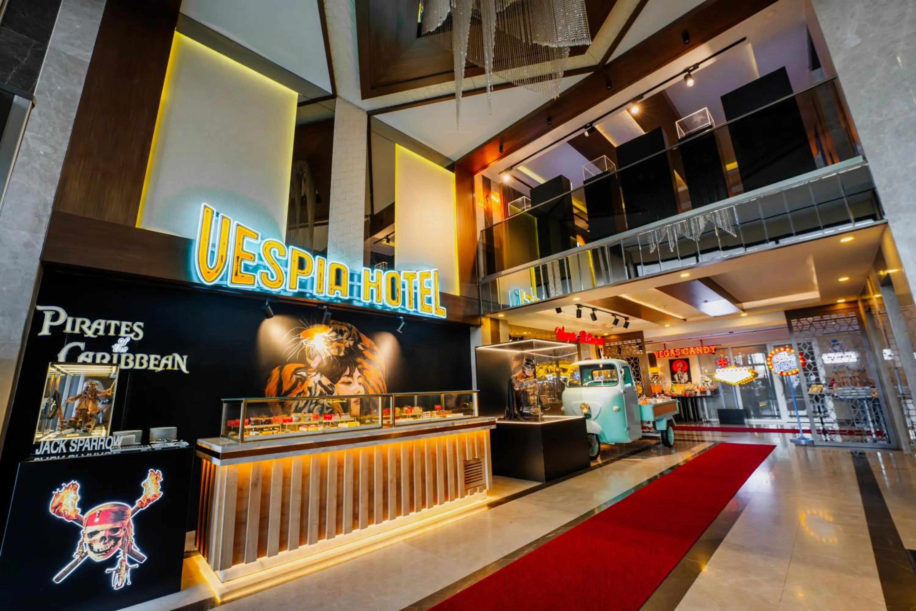 Lobby or reception in Vespia Hotel