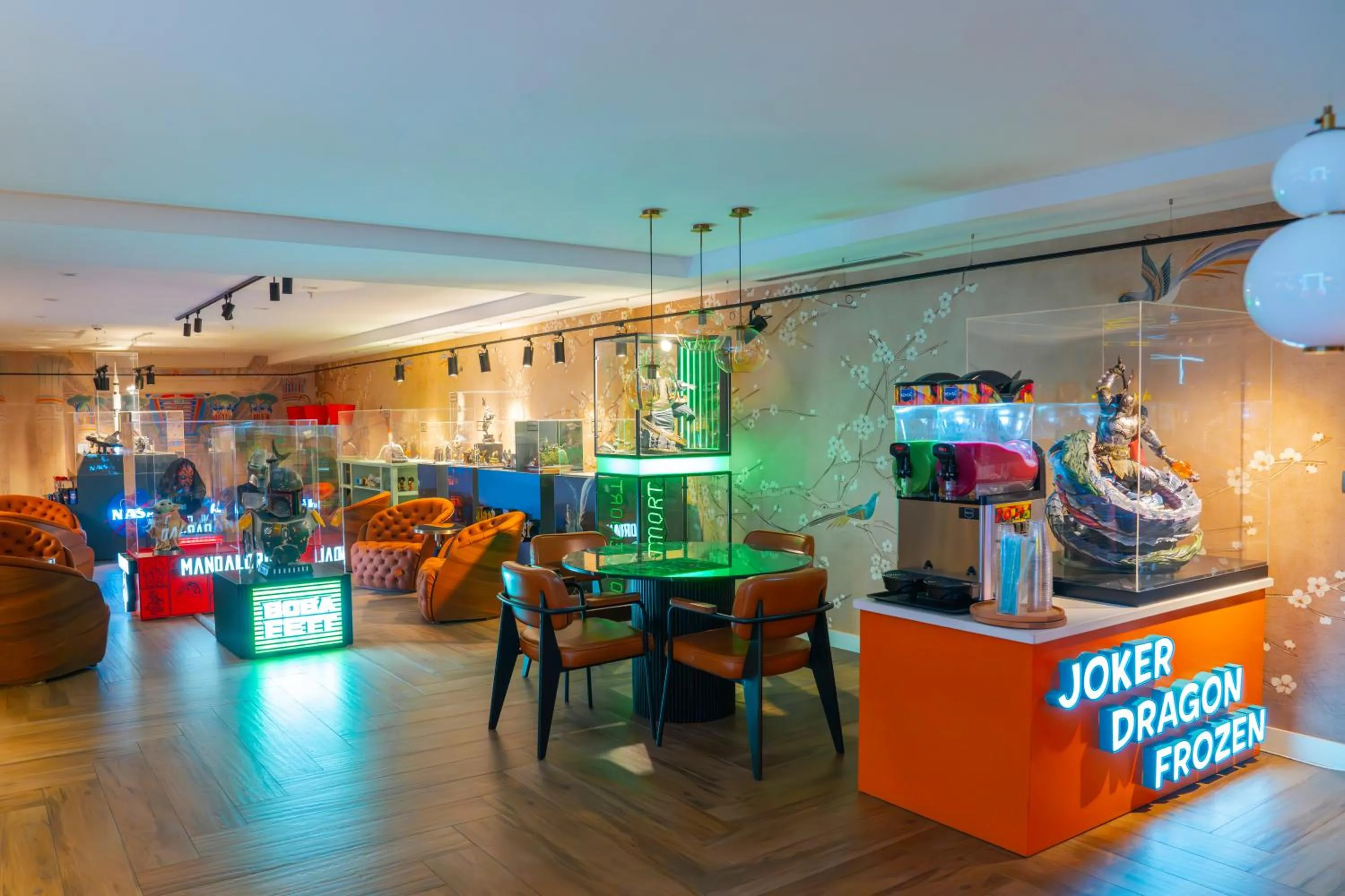 Seating area in Vespia Hotel