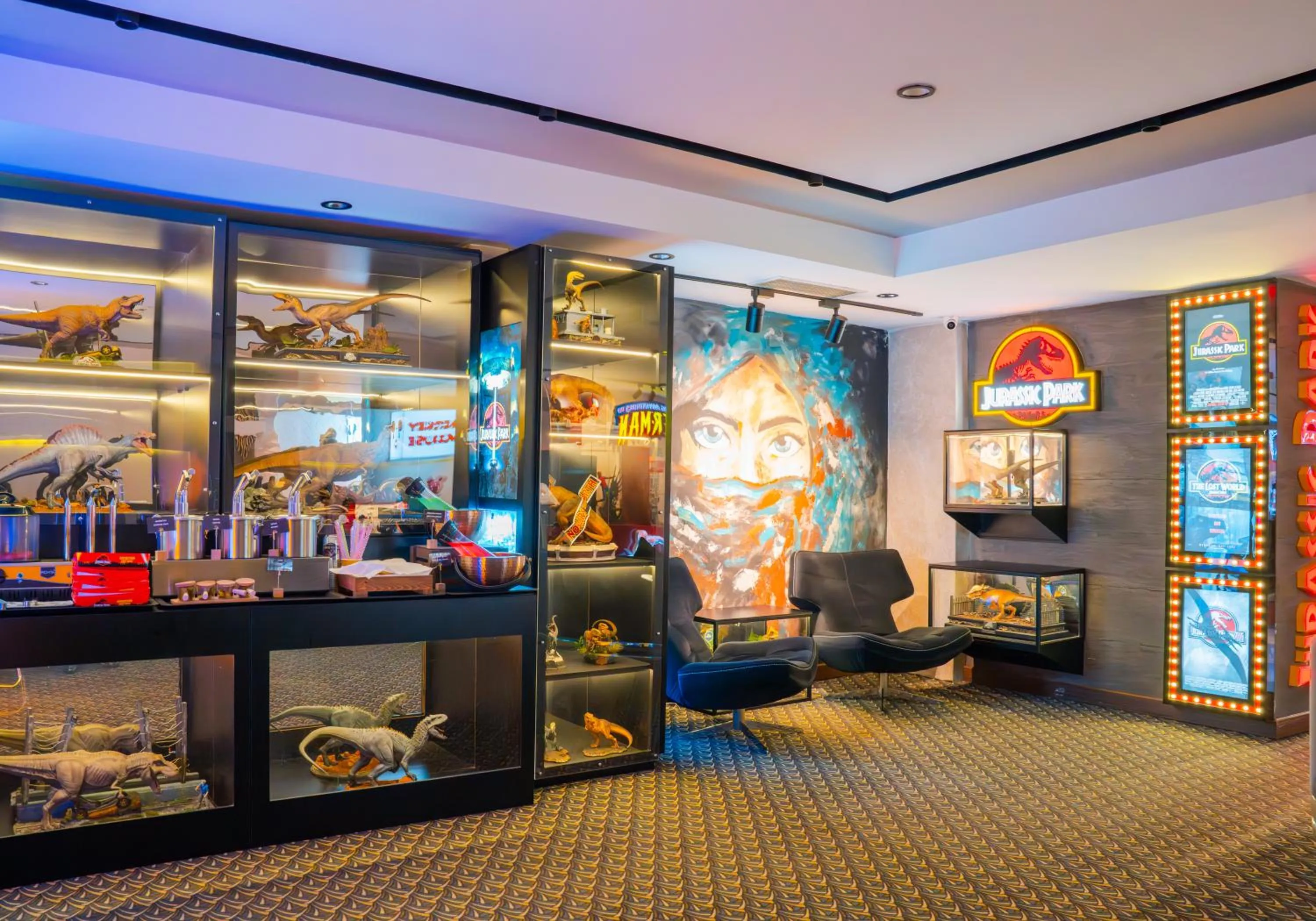 Seating area in Vespia Hotel