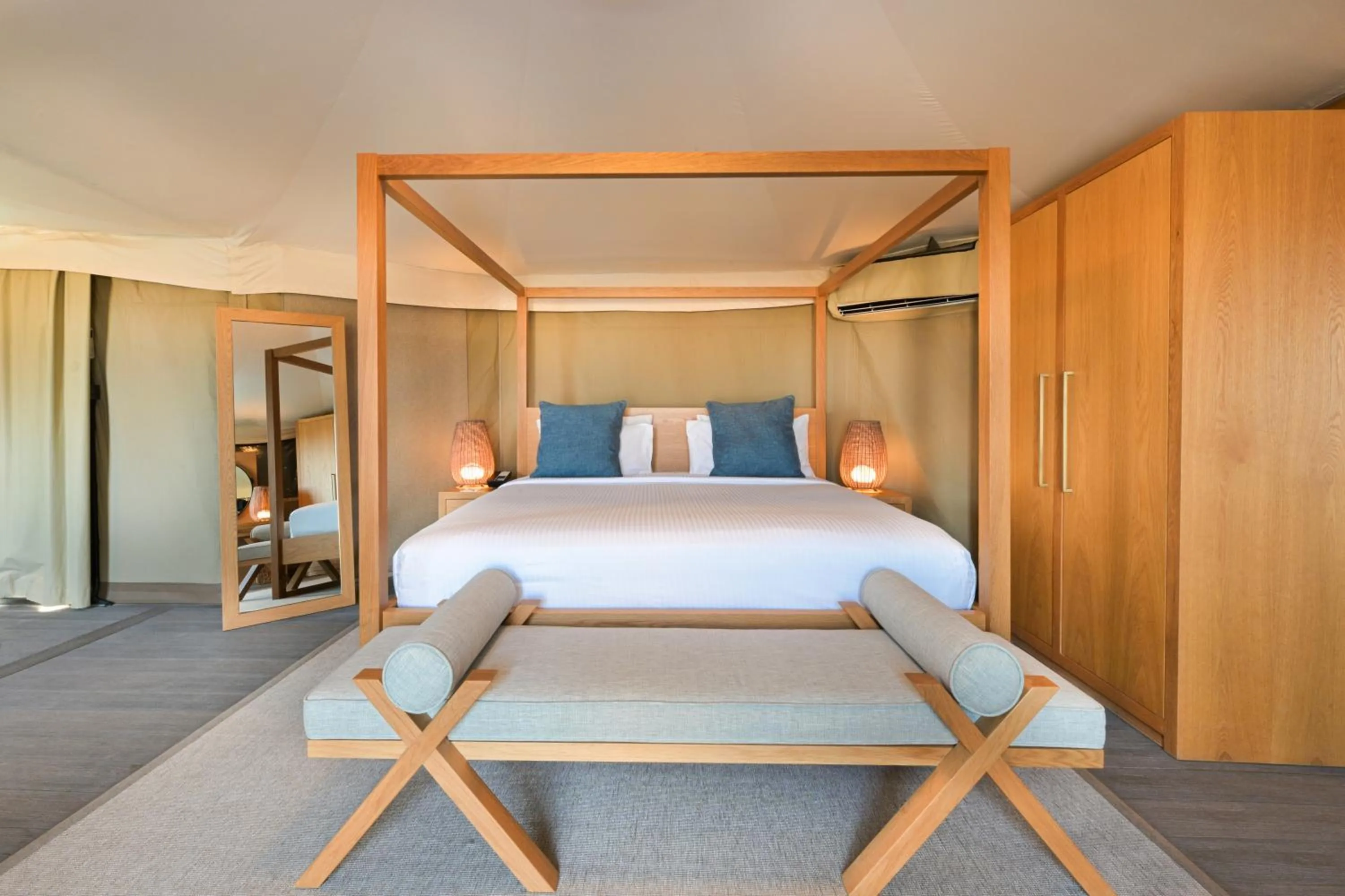 Bed in Kingfisher Retreat by Sharjah Collection