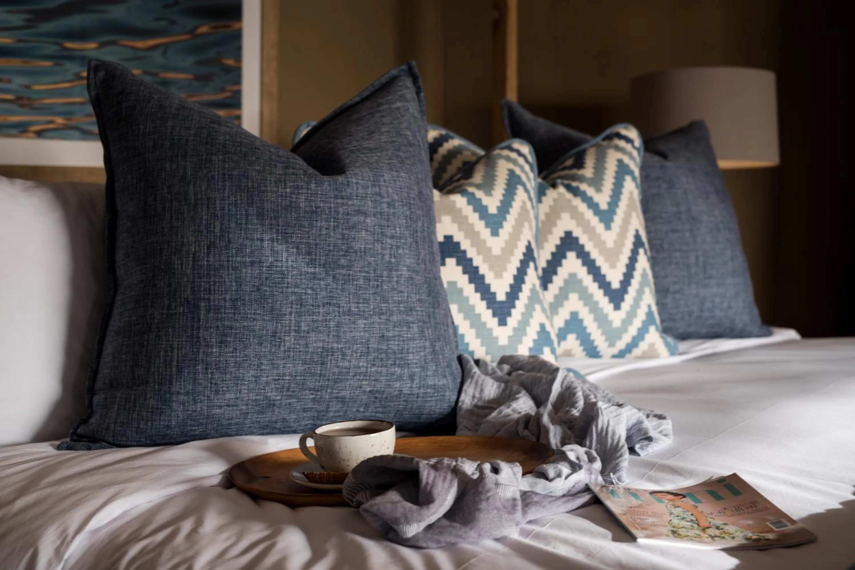 Bedroom, Bed in Kingfisher Retreat by Sharjah Collection