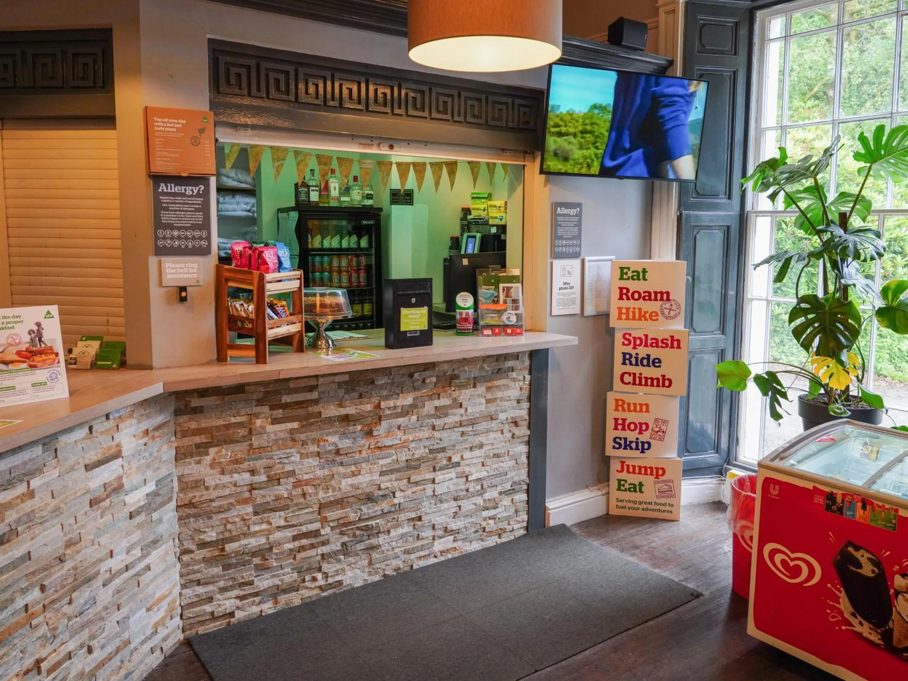 Lobby or reception in YHA Hawkshead