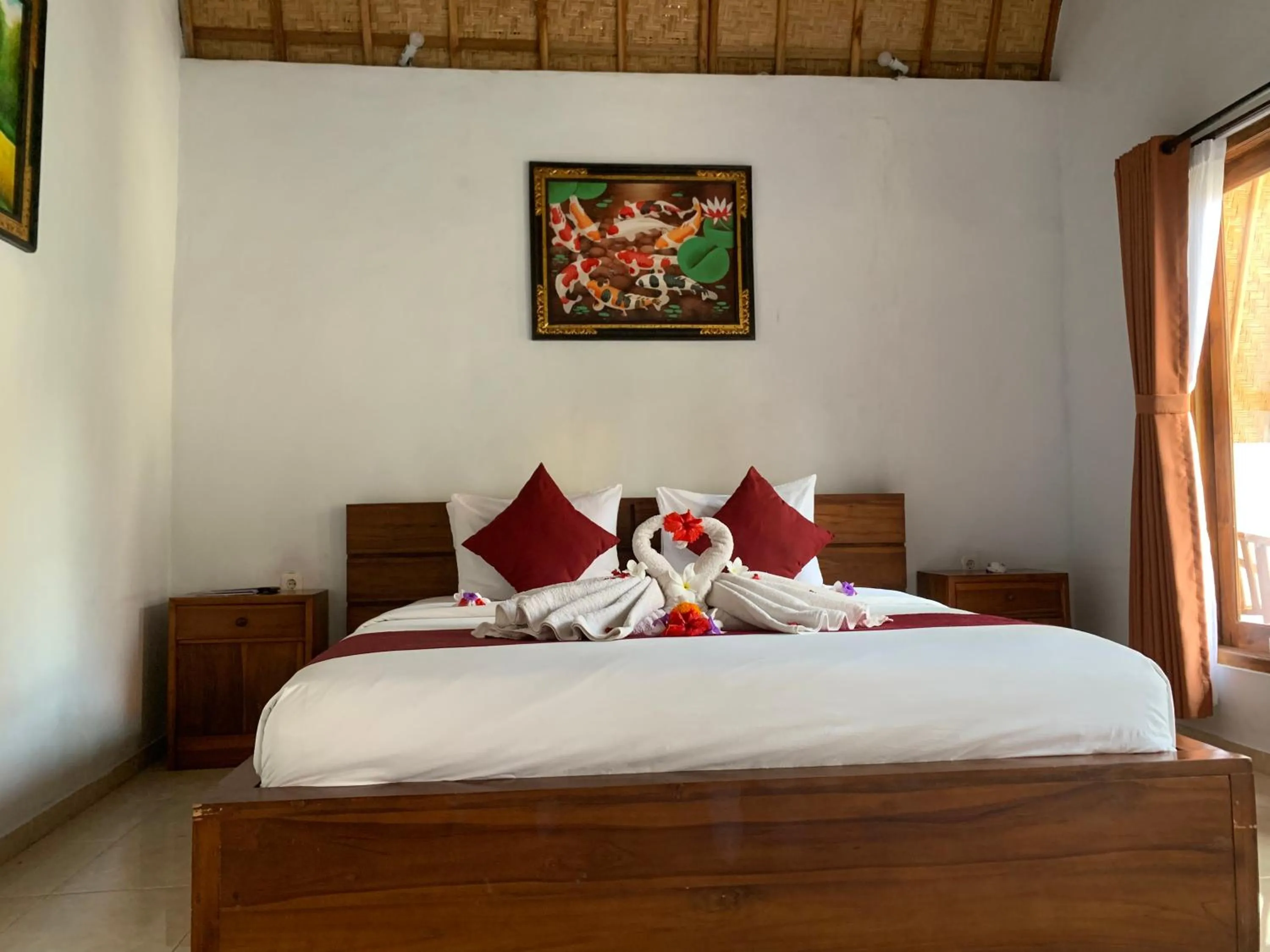 Bed in Jona Bungalow