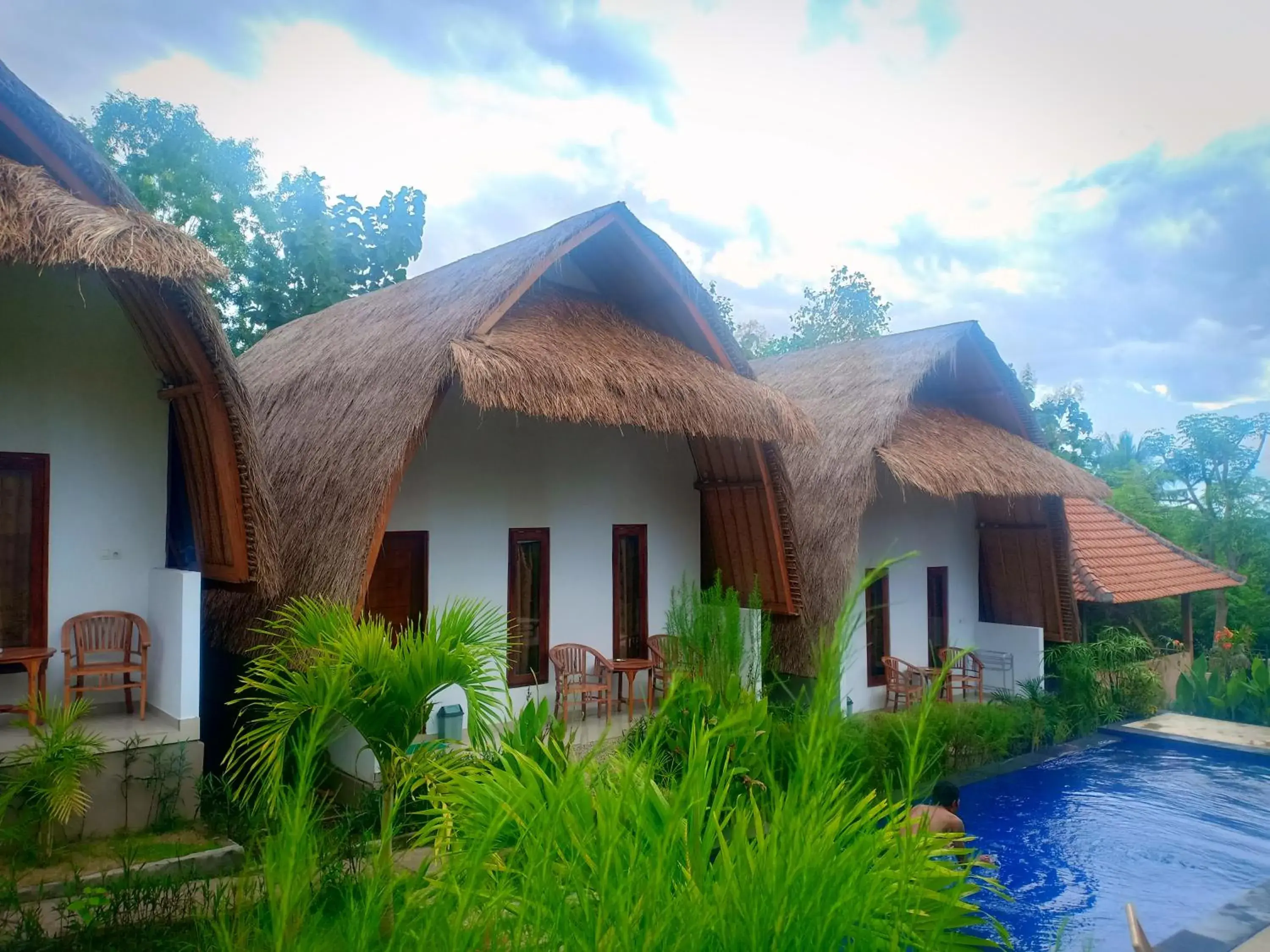 Double Room with Pool View in Jona Bungalow Double Room with Pool View in Jona Bungalow