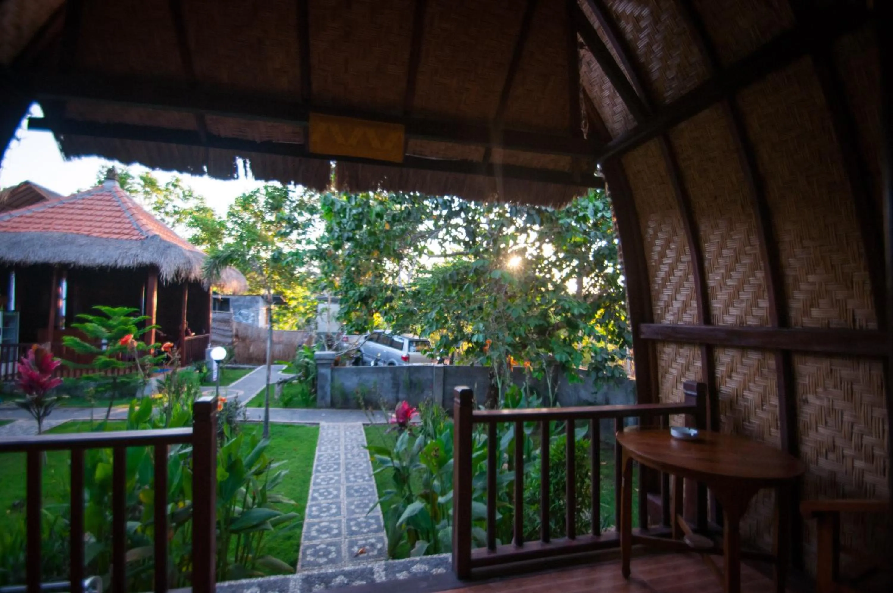 Balcony/Terrace in Jona Bungalow