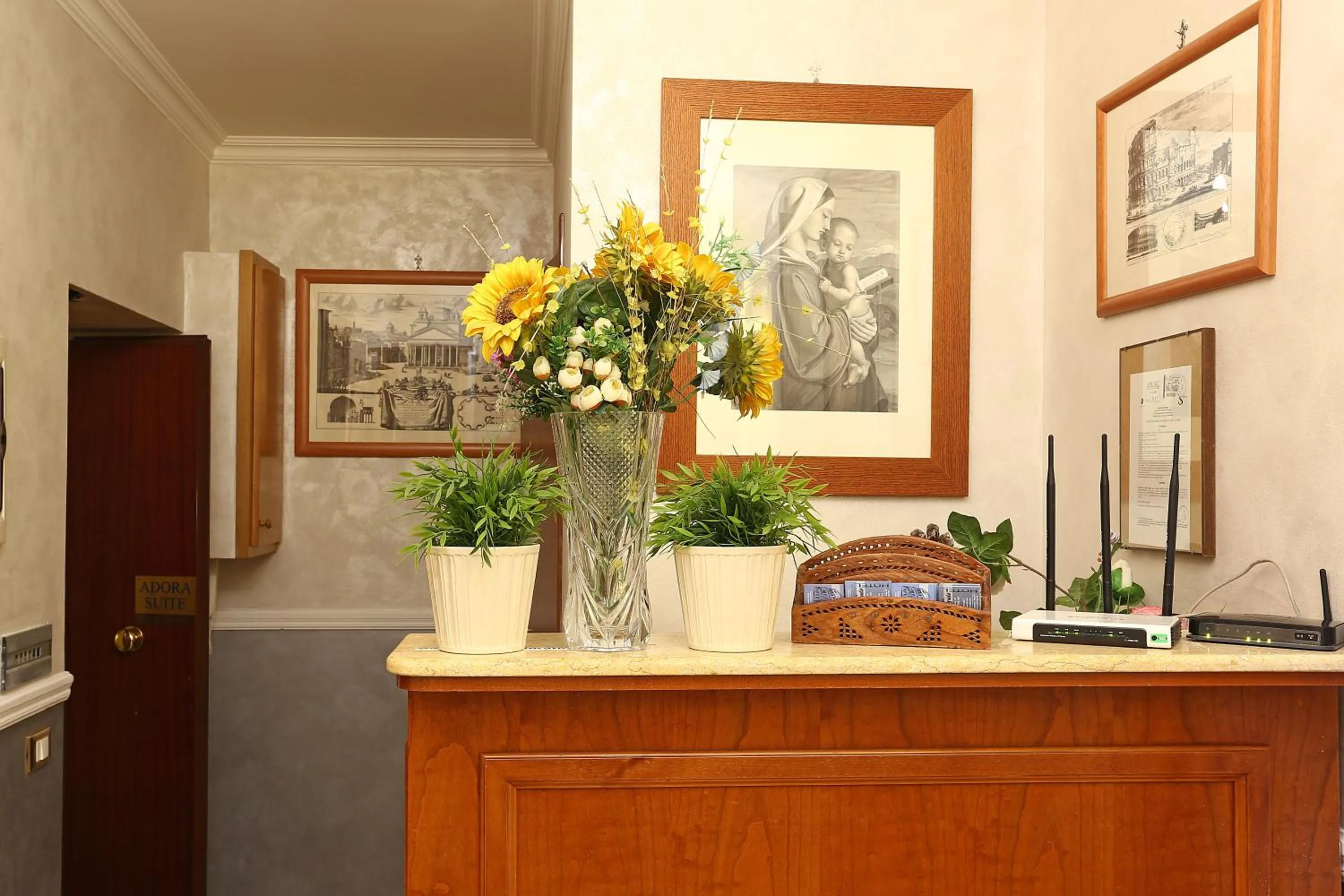 Lobby or reception in Adorasuite B&B