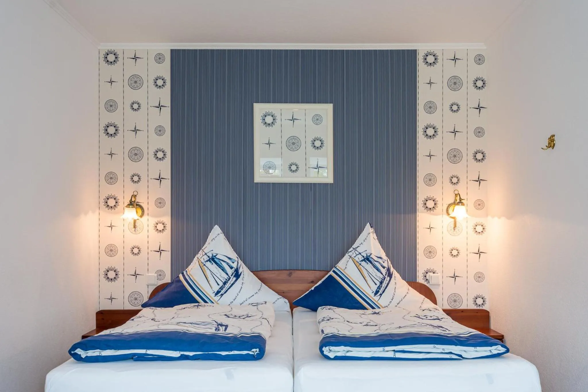 Bed in Inselhotel Arfsten