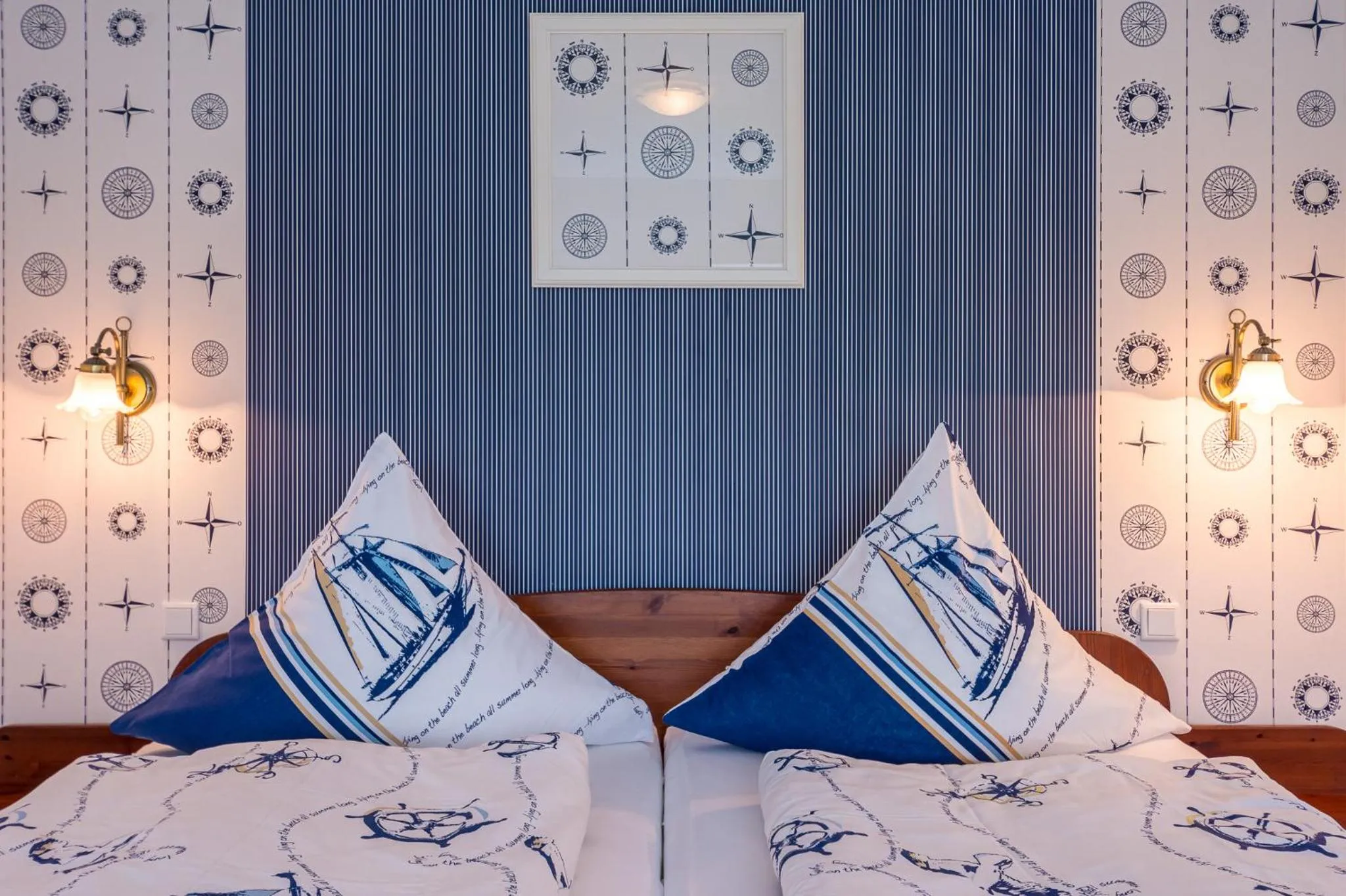 Bed in Inselhotel Arfsten