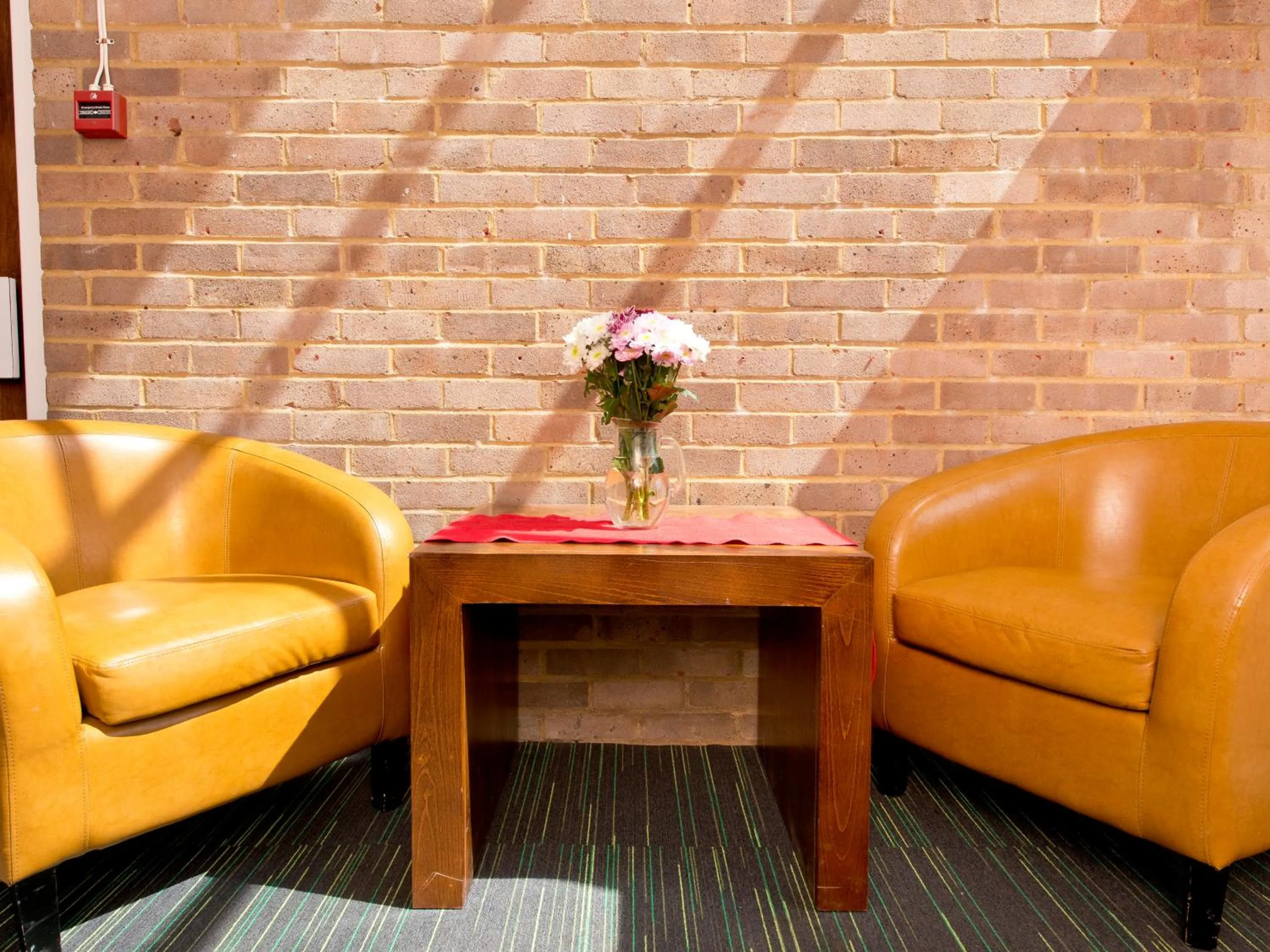 Seating area in YHA Truleigh Hill