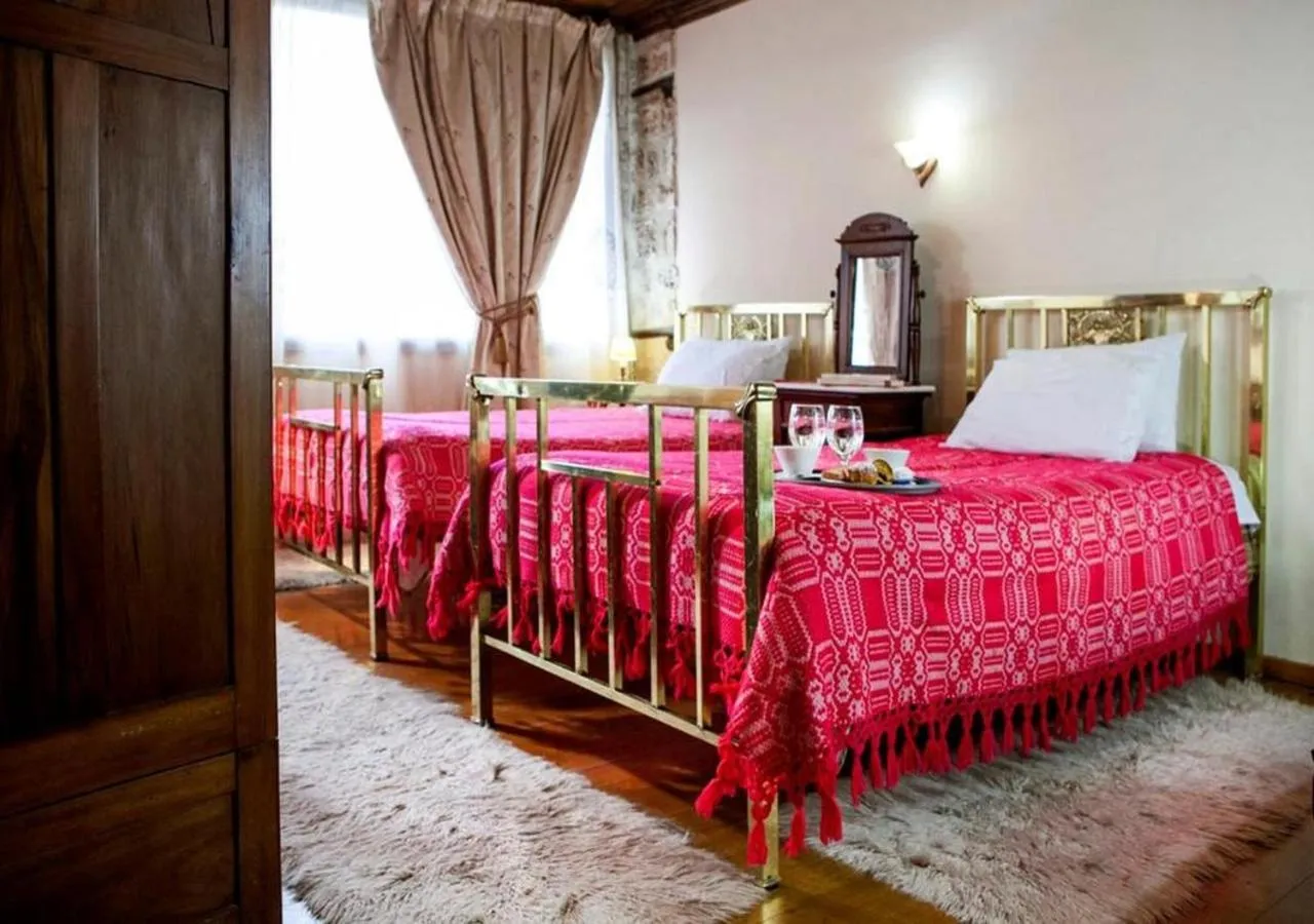 Bed in Hagiati Guesthouse - Edessa Cozy Mountain Retreat