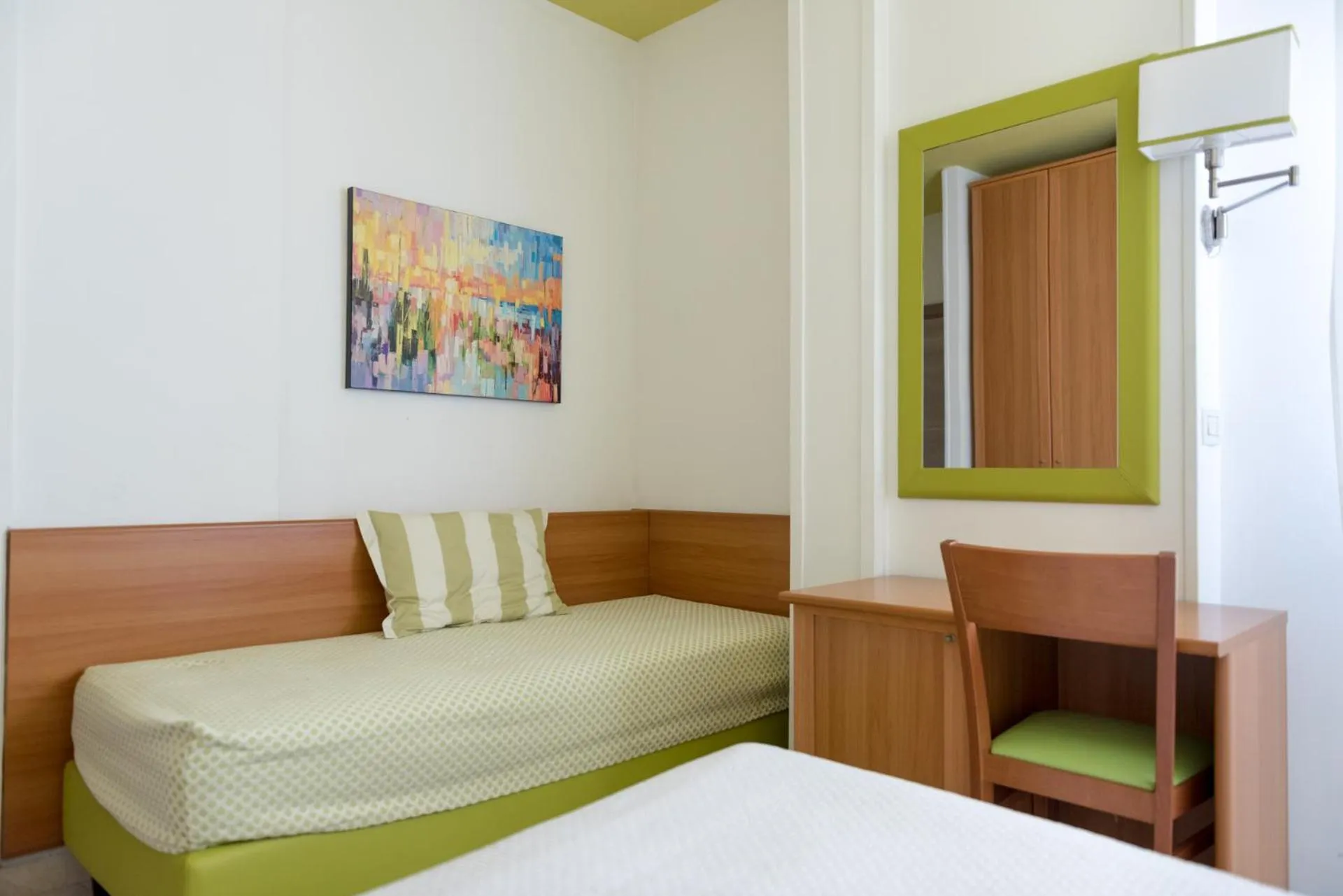 Bed in Hotel Giulio Cesare