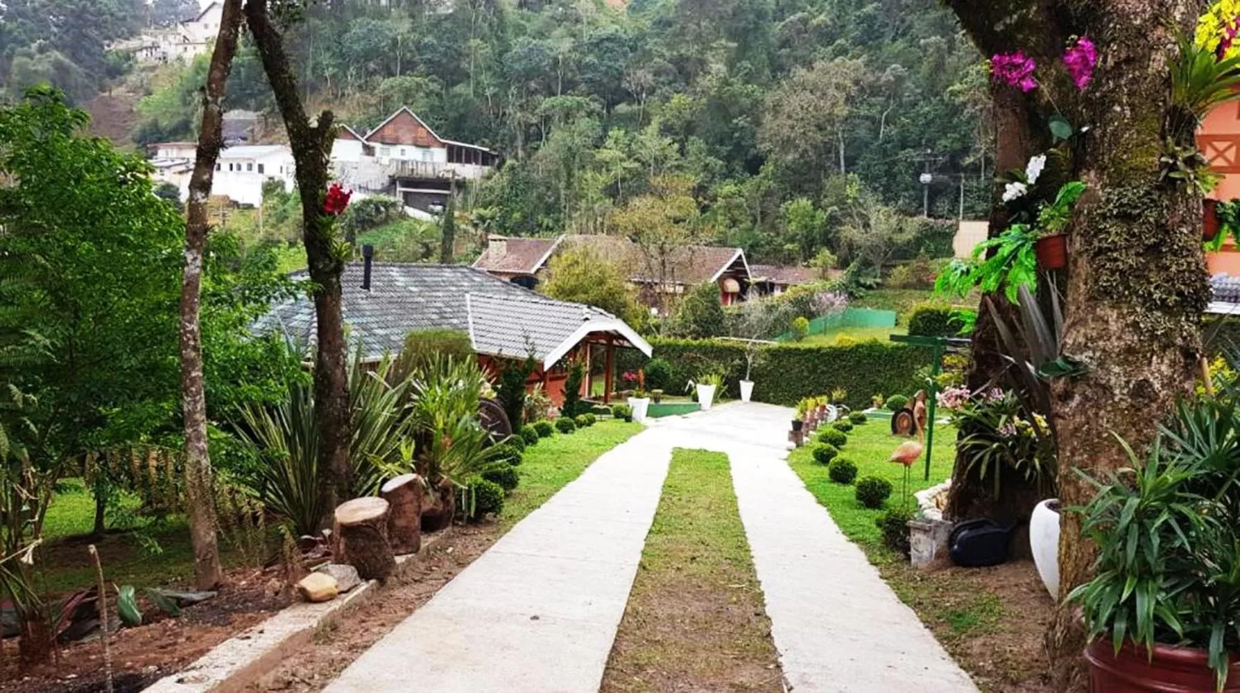 Garden view in Pousada Casa dos Sonhos