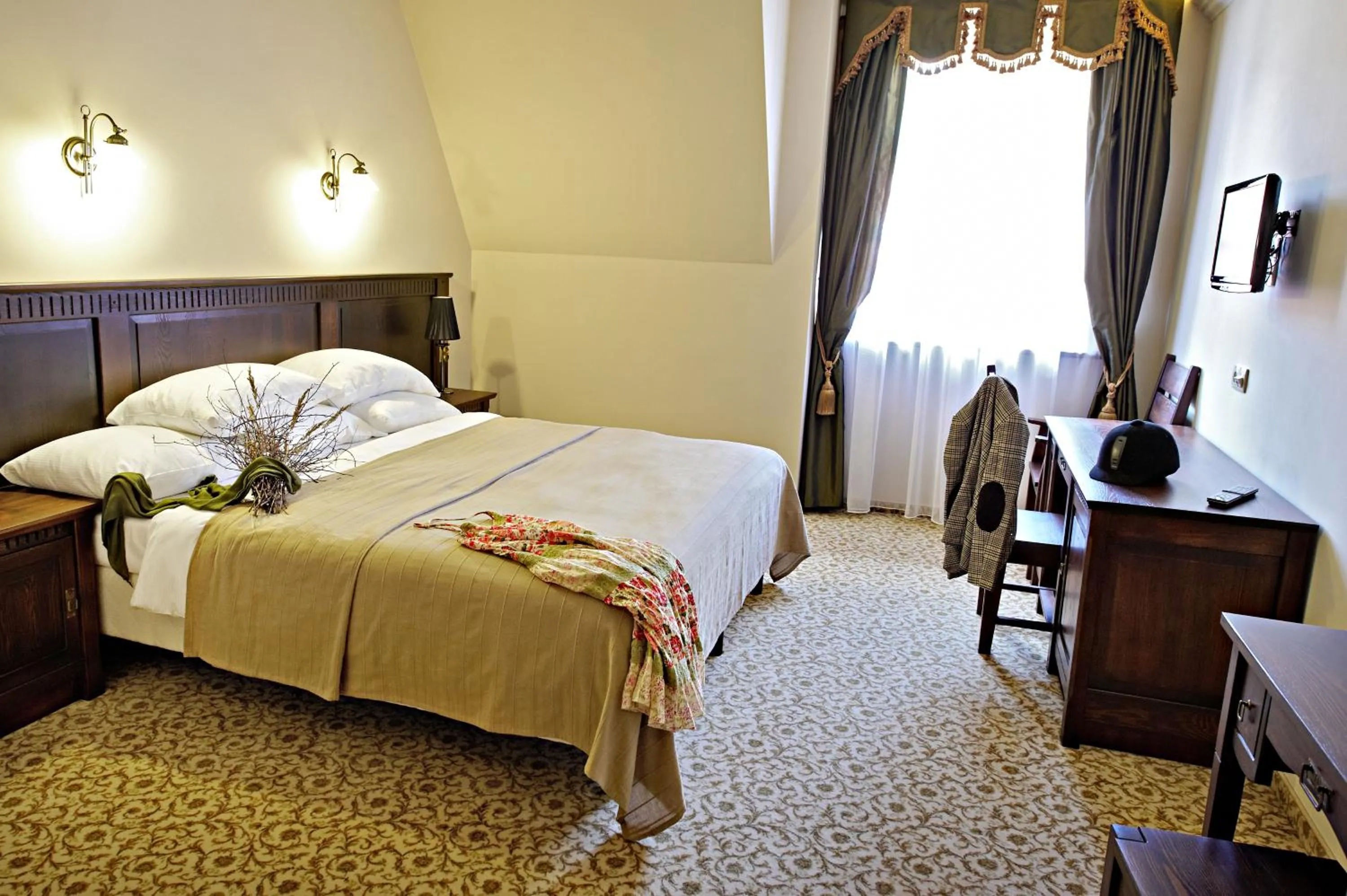 Bed in Hotel Chutor Kozacki